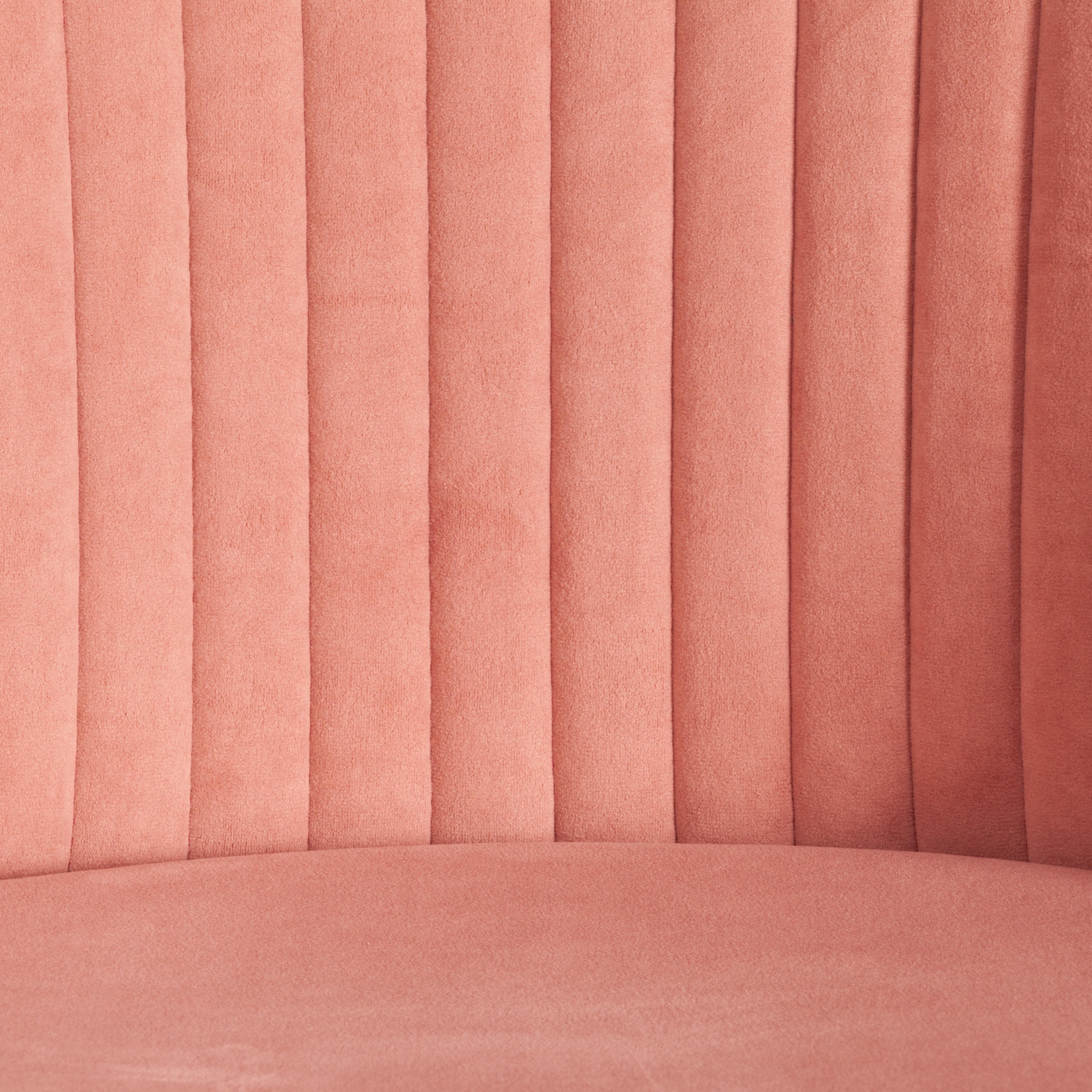 Кресло MELODY флок , розовый, 137