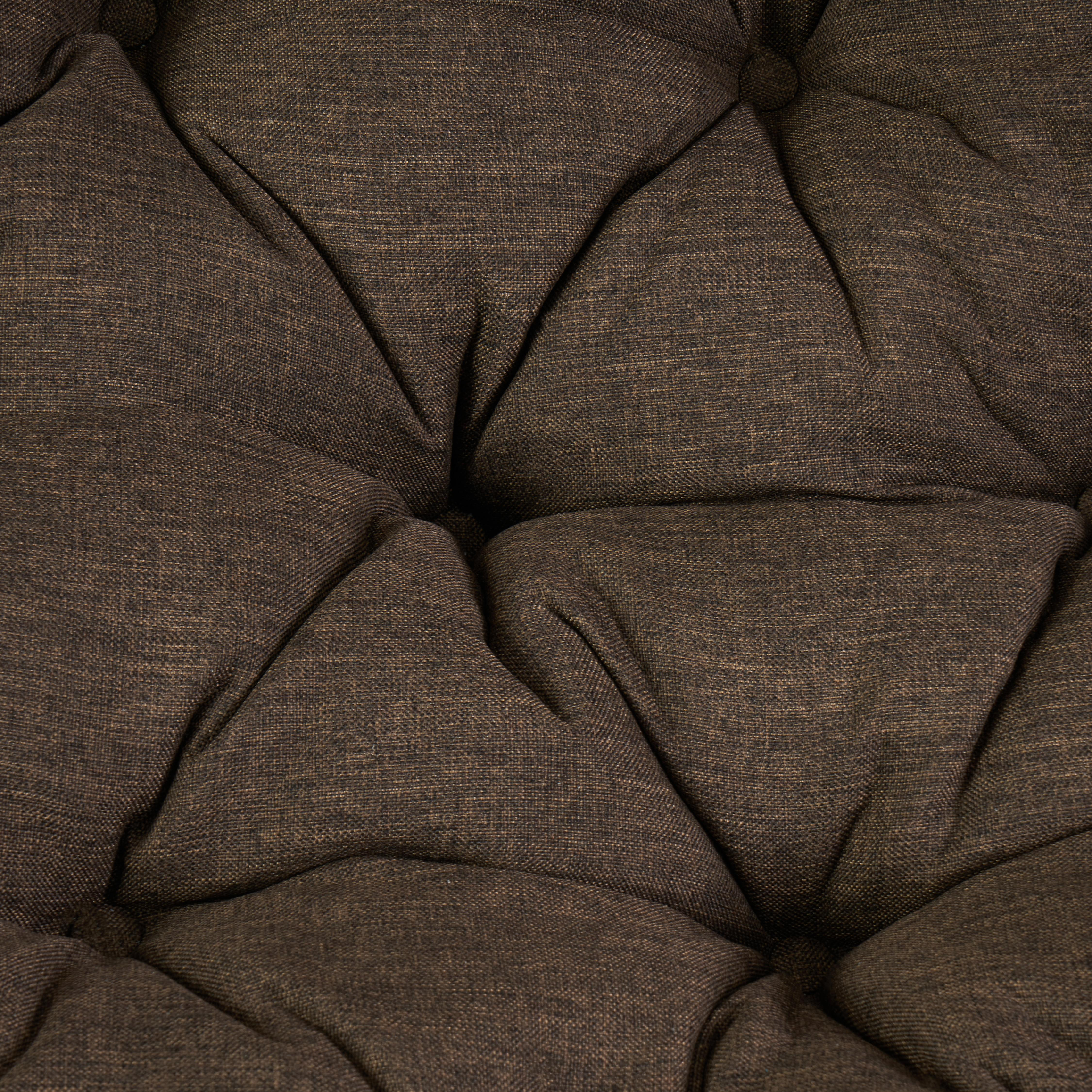 Кресло "MAMASAN ECO SKIN" / с подушкой / Natural (натуральный), ткань Коричневый, 3М7-147
