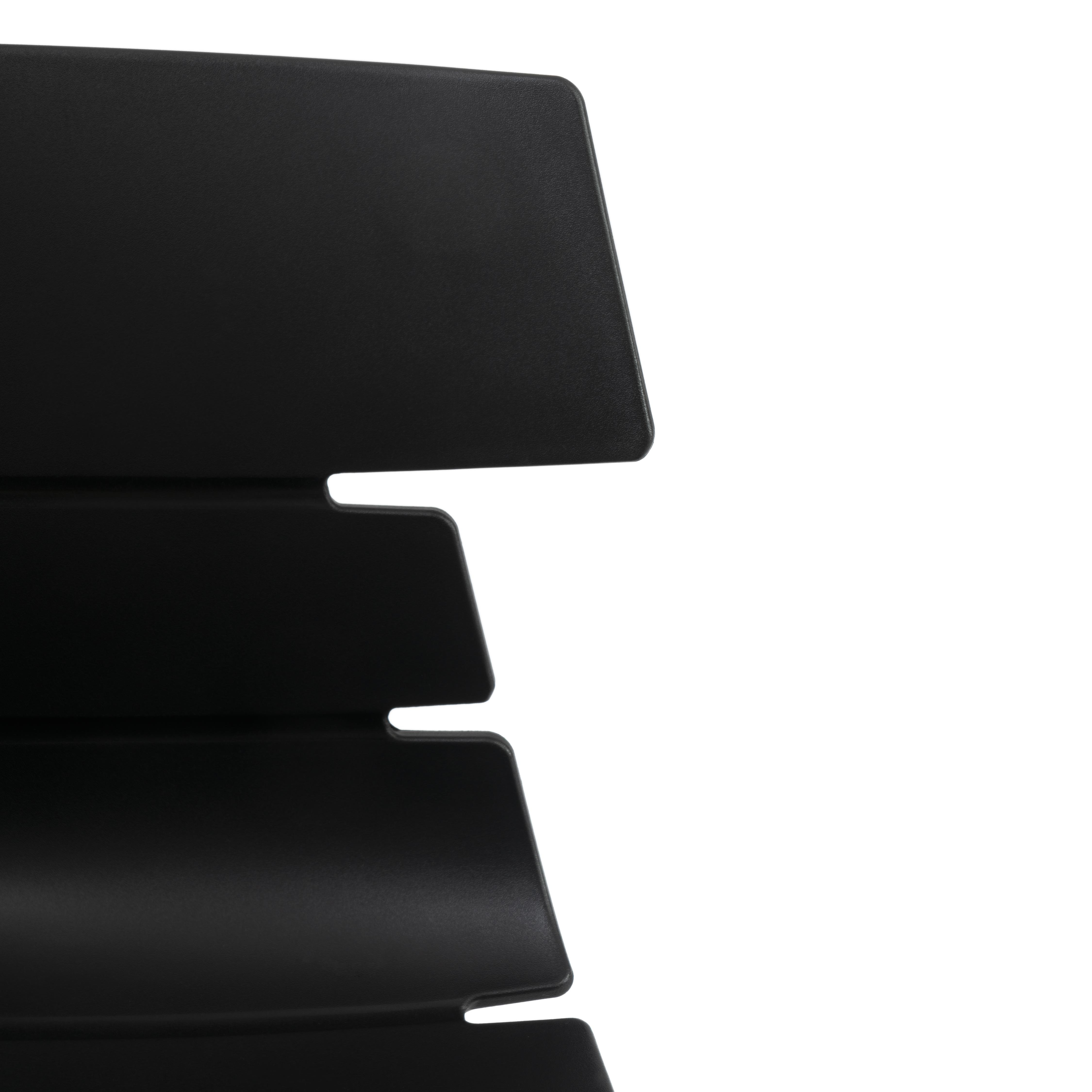 Стул HANSEN (mod. 622N) пластик/металл, 51х47х80 см, высота до сиденья 45 см, черный/черный