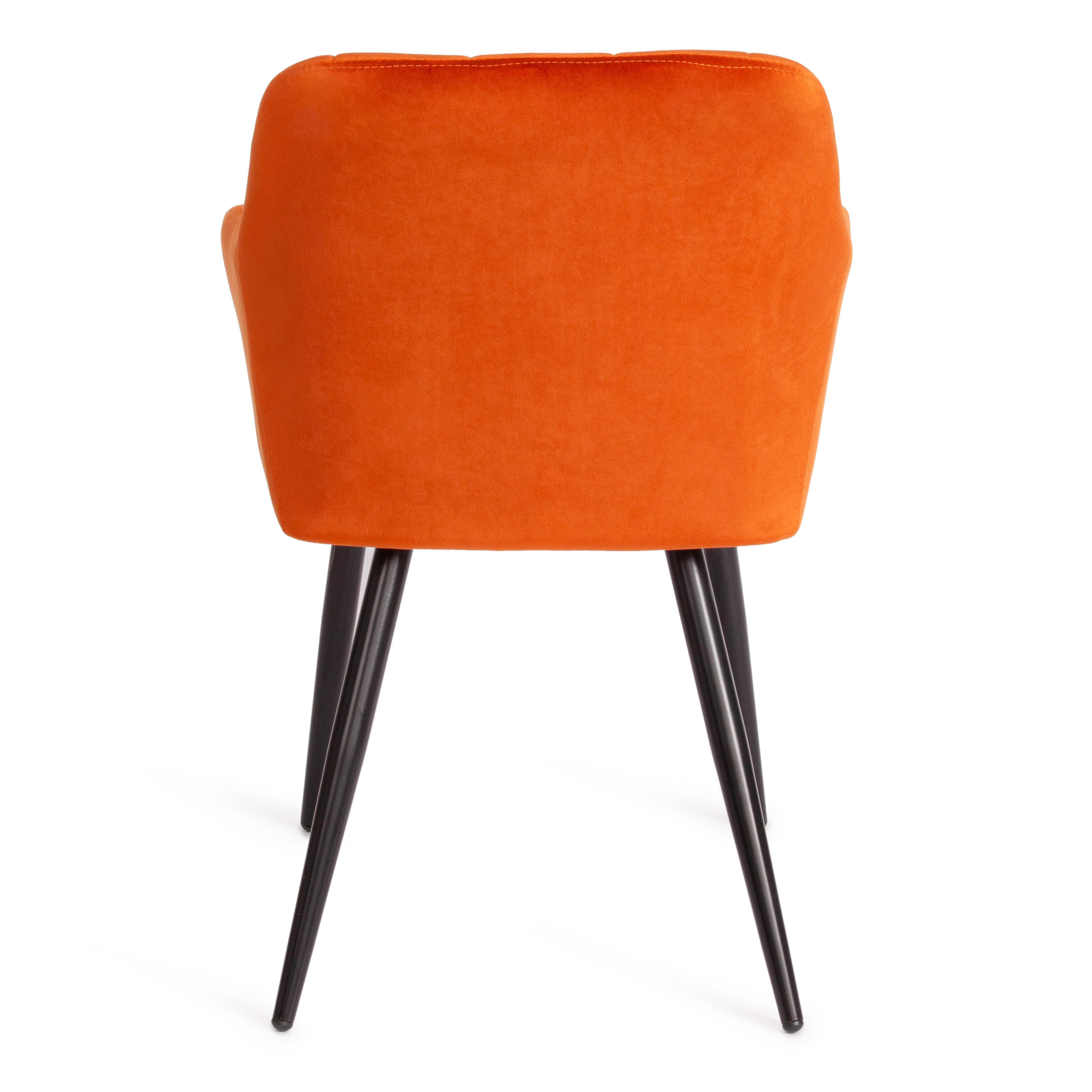 Кресло BEATA (mod. 8266) металл/ткань, 56х60х82 см, рыжий/черный, G062-24