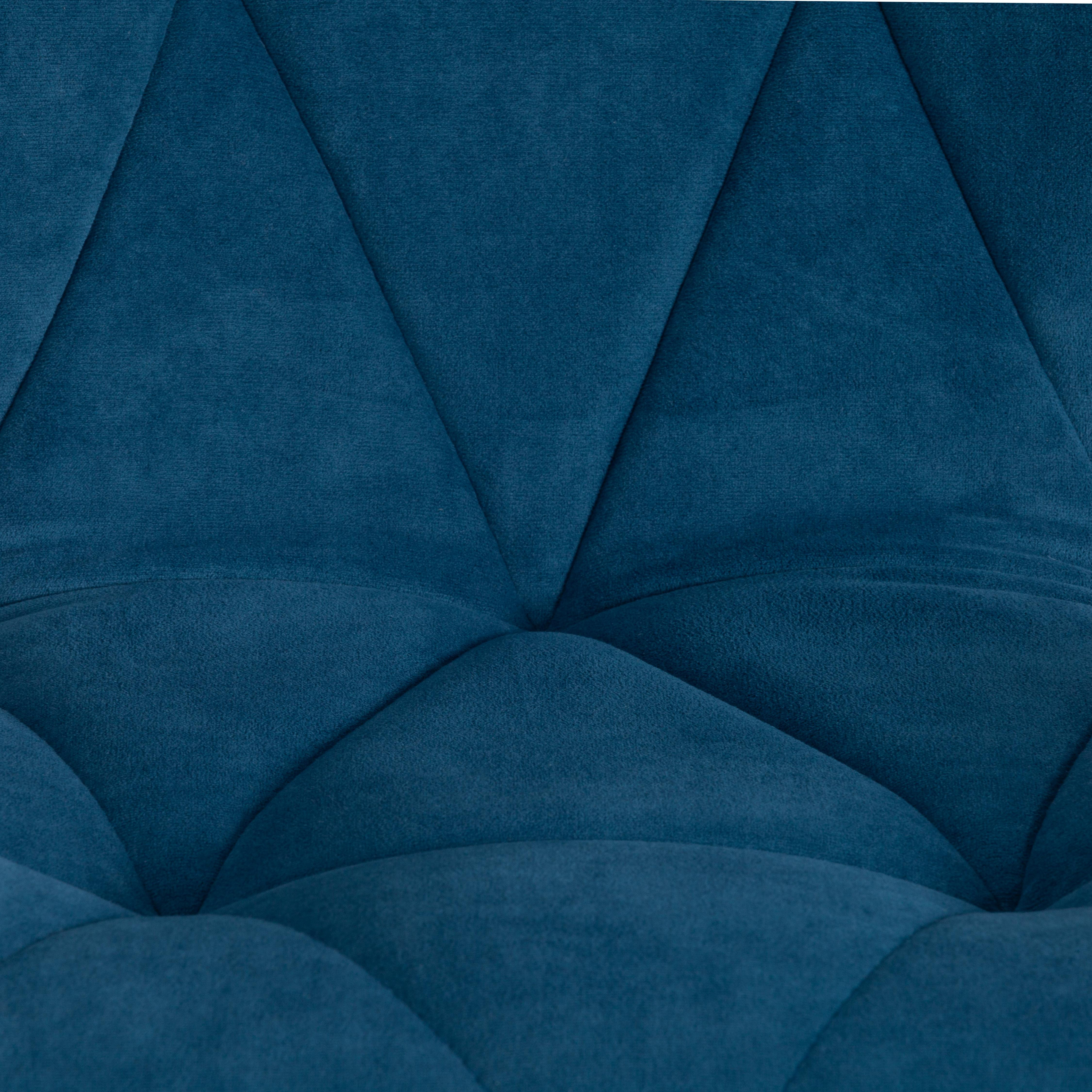 Кресло SELFI флок , синий, 32