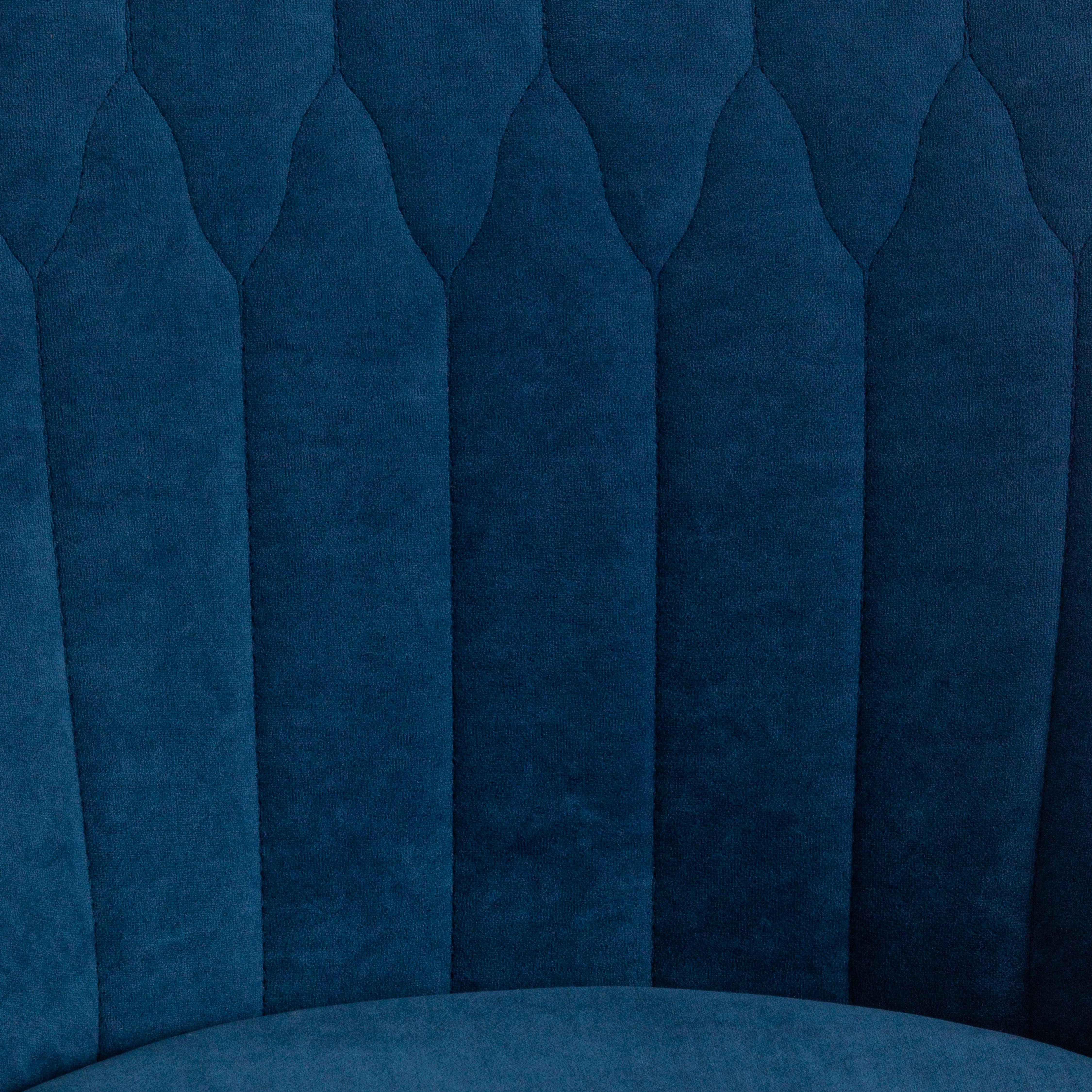 Кресло SWAN флок , синий, 32