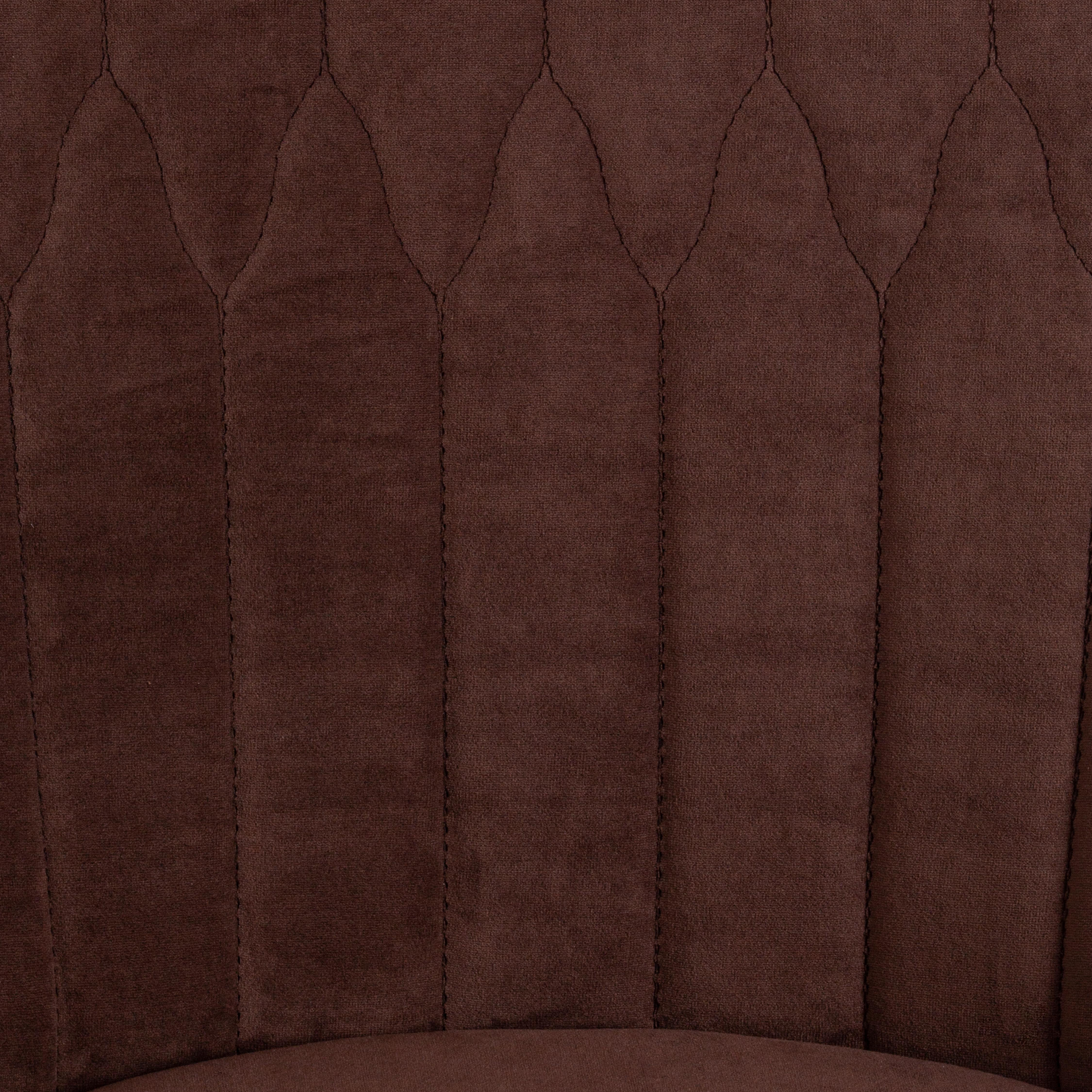 Кресло SWAN флок , коричневый, 6