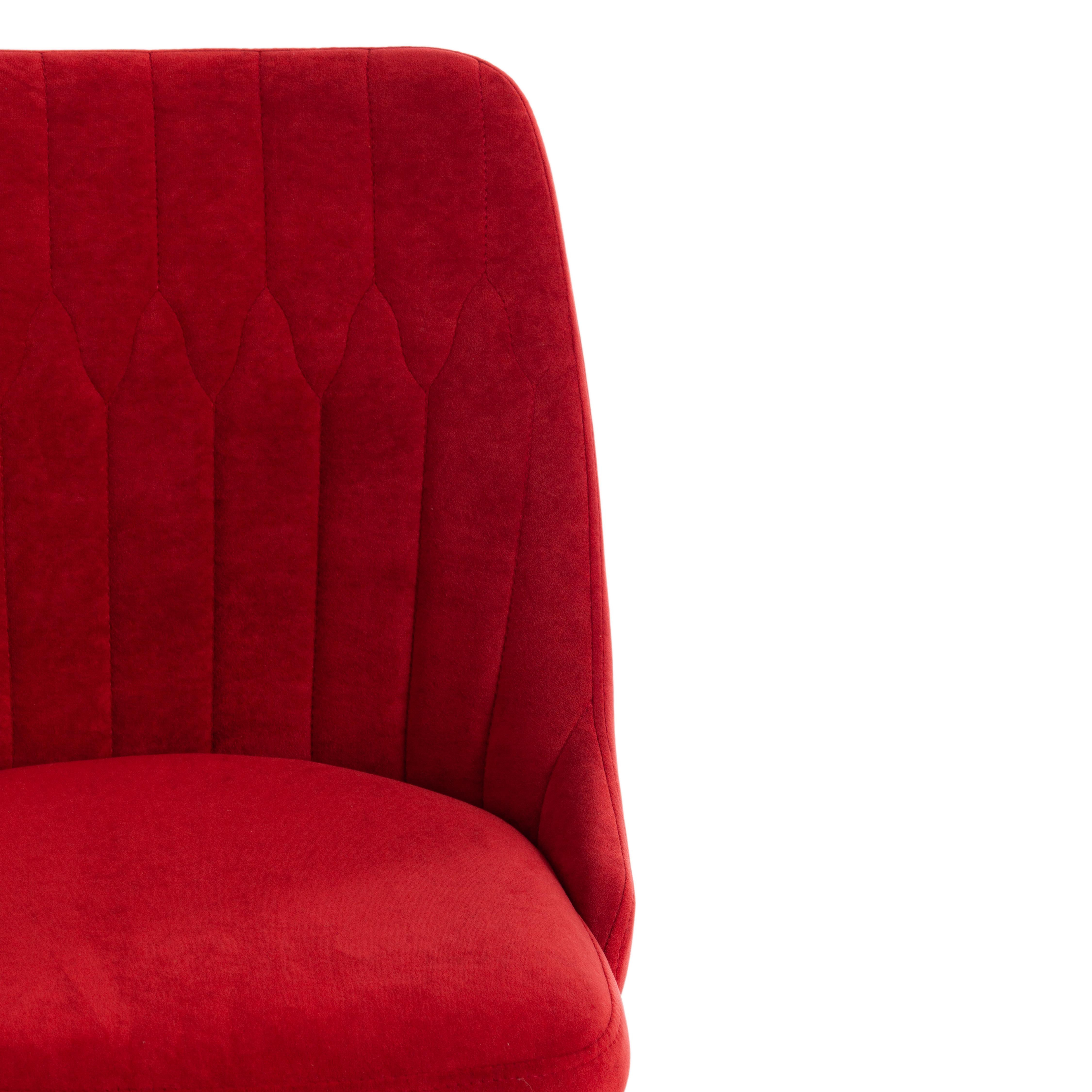 Кресло SWAN флок , бордовый, 10