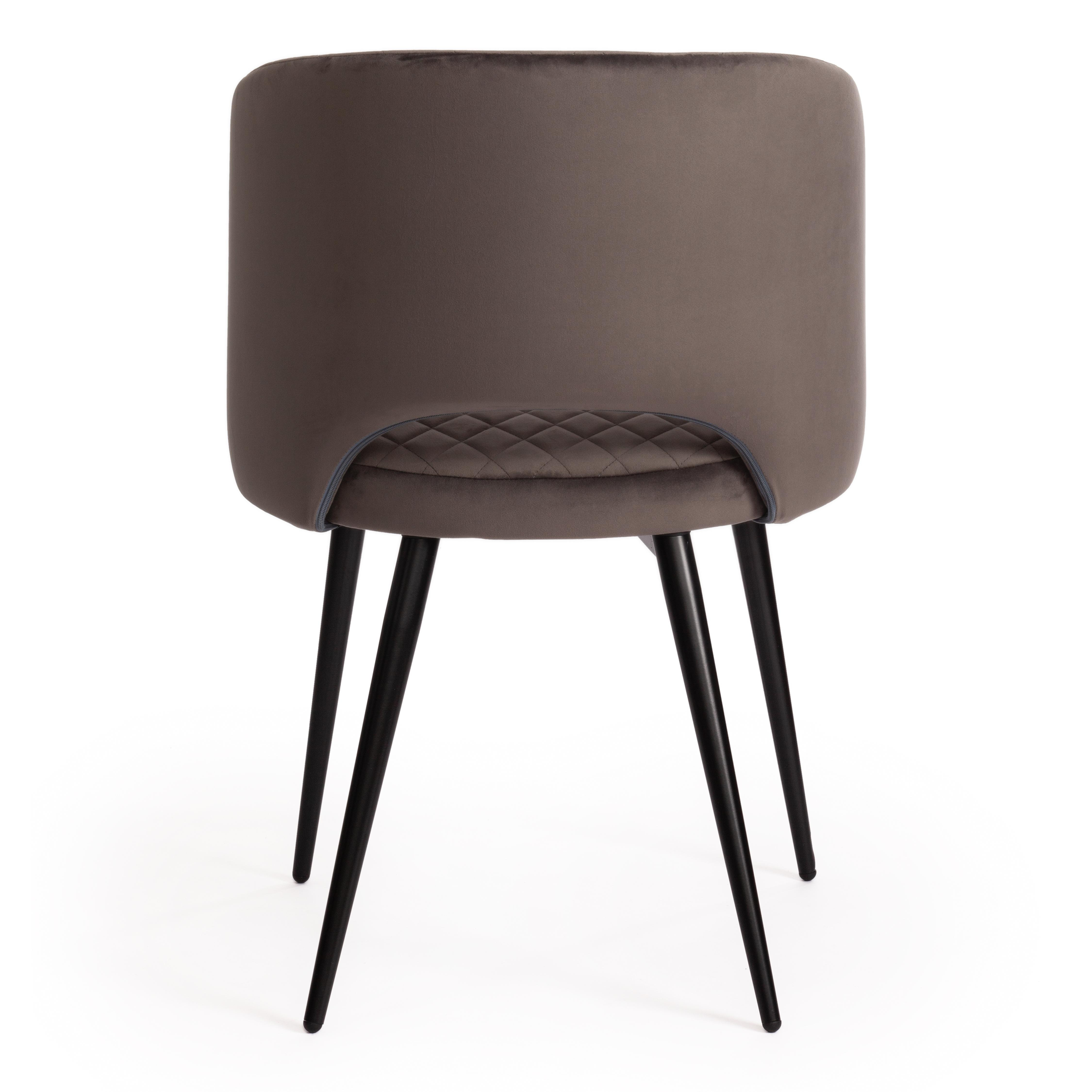 Кресло WIND (mod. 717) ткань/металл, 55х55х80 см, высота до сиденья 48 см, темно-серый barkhat 14/черный