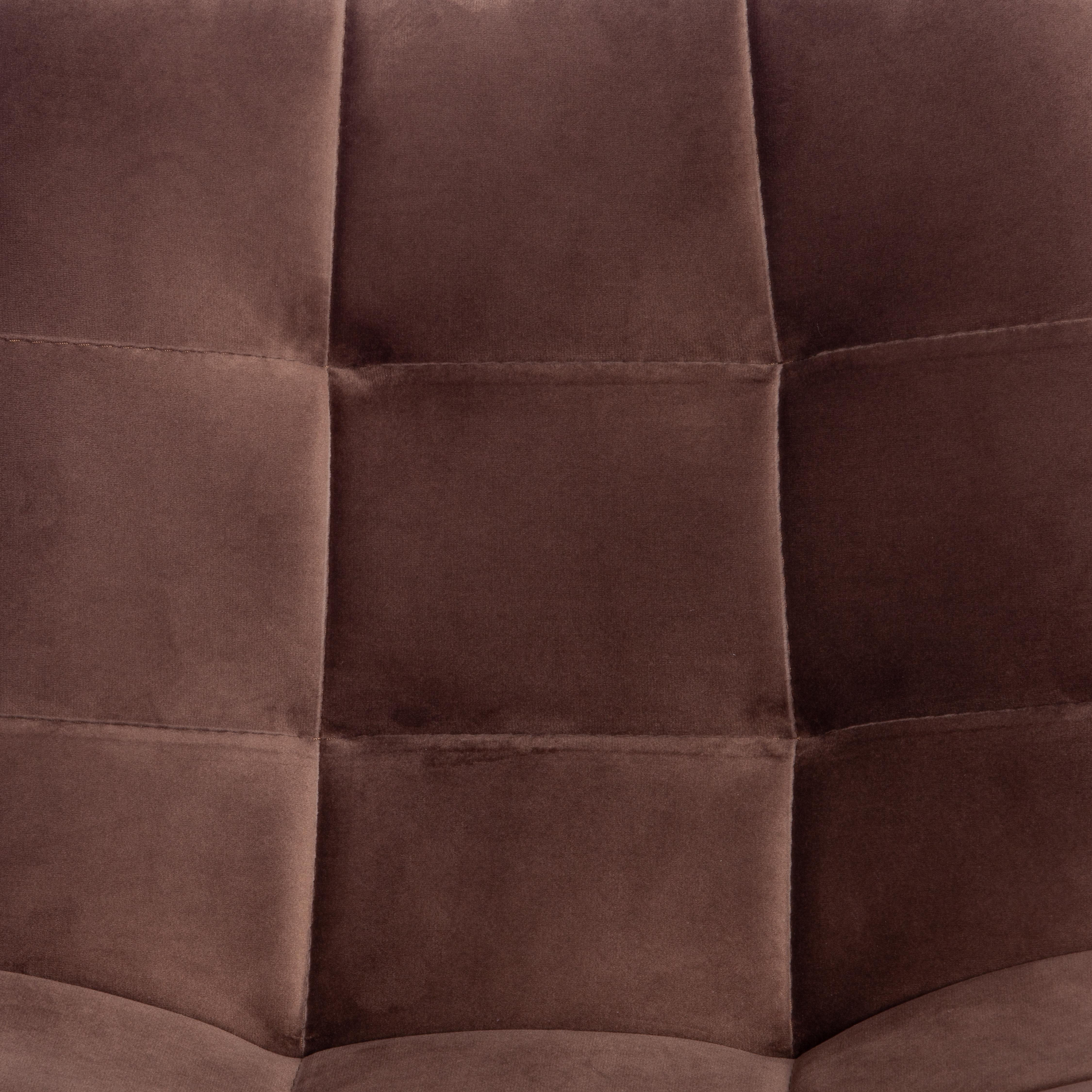 Стул полубарный CHILLY (mod. 7095пб ) ткань/металл, 53x44x94 см, высота до сиденья 66 см, коричневый barkhat 12/черный