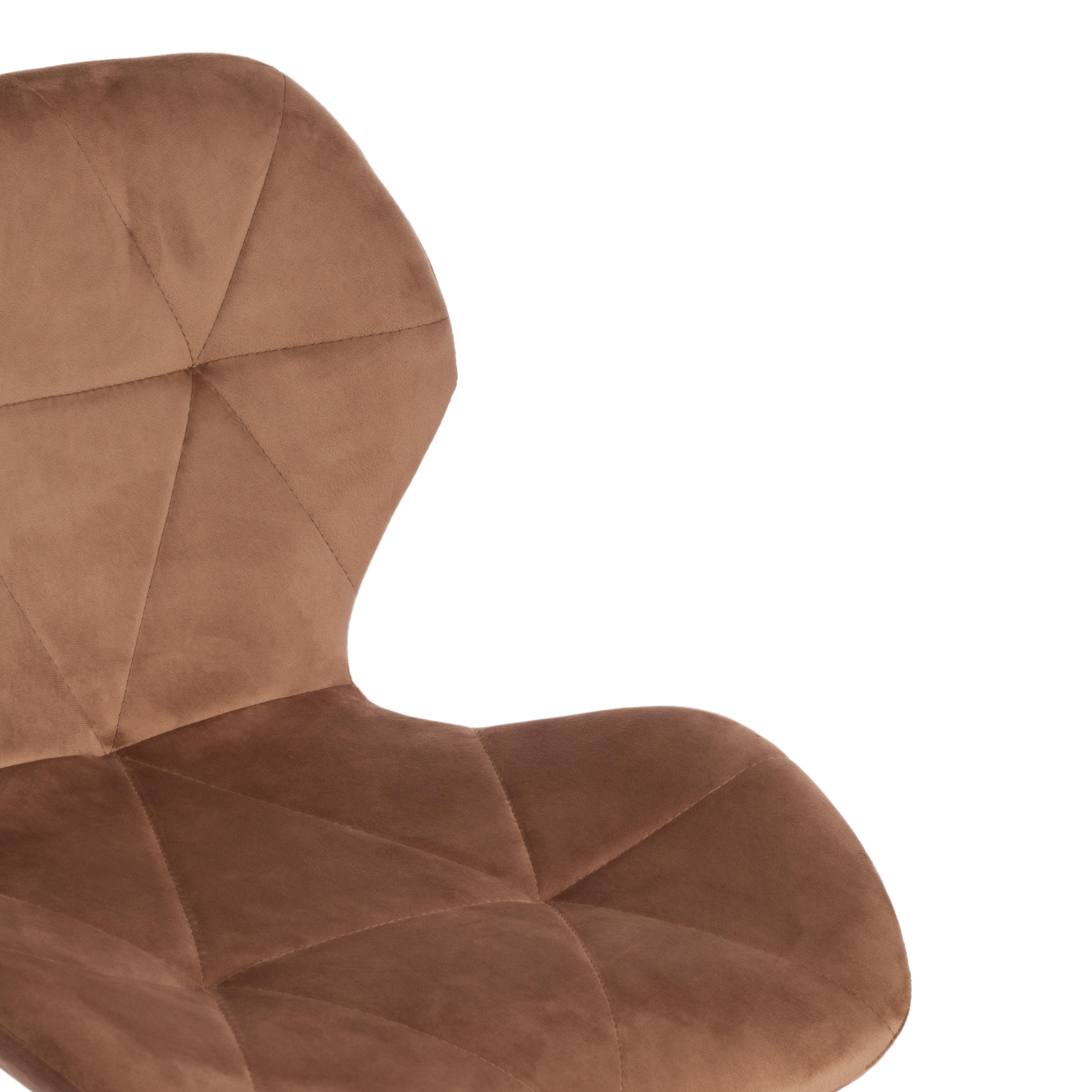Офисное кресло Recaro (mod.007) металл, вельвет, 45x74+10см, коричневый (HLR11)