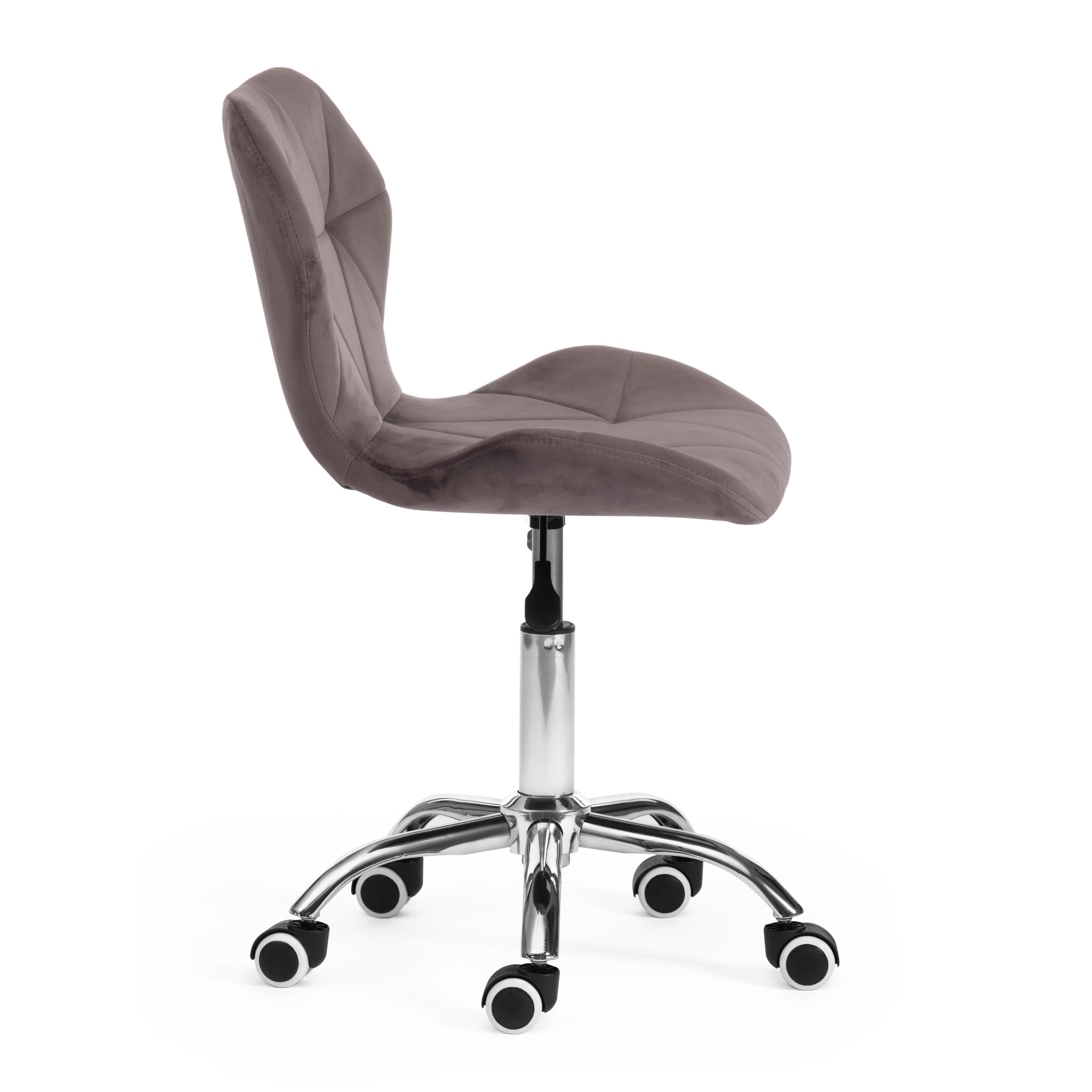 Офисное кресло Recaro (mod.007) металл, вельвет, 45x74+10см, серый (HLR 24)