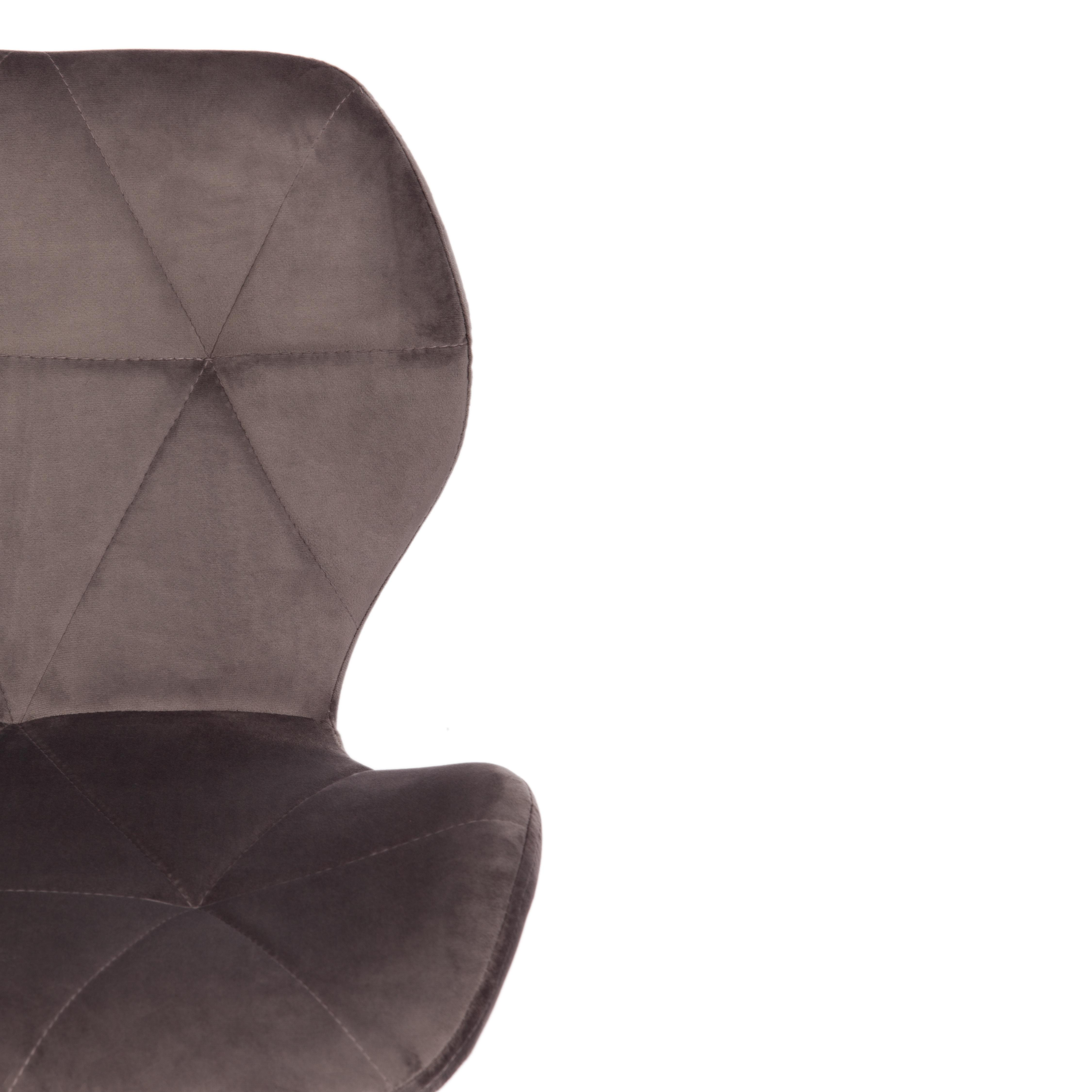Офисное кресло Recaro (mod.007) металл, вельвет, 45x74+10см, серый (HLR 24)