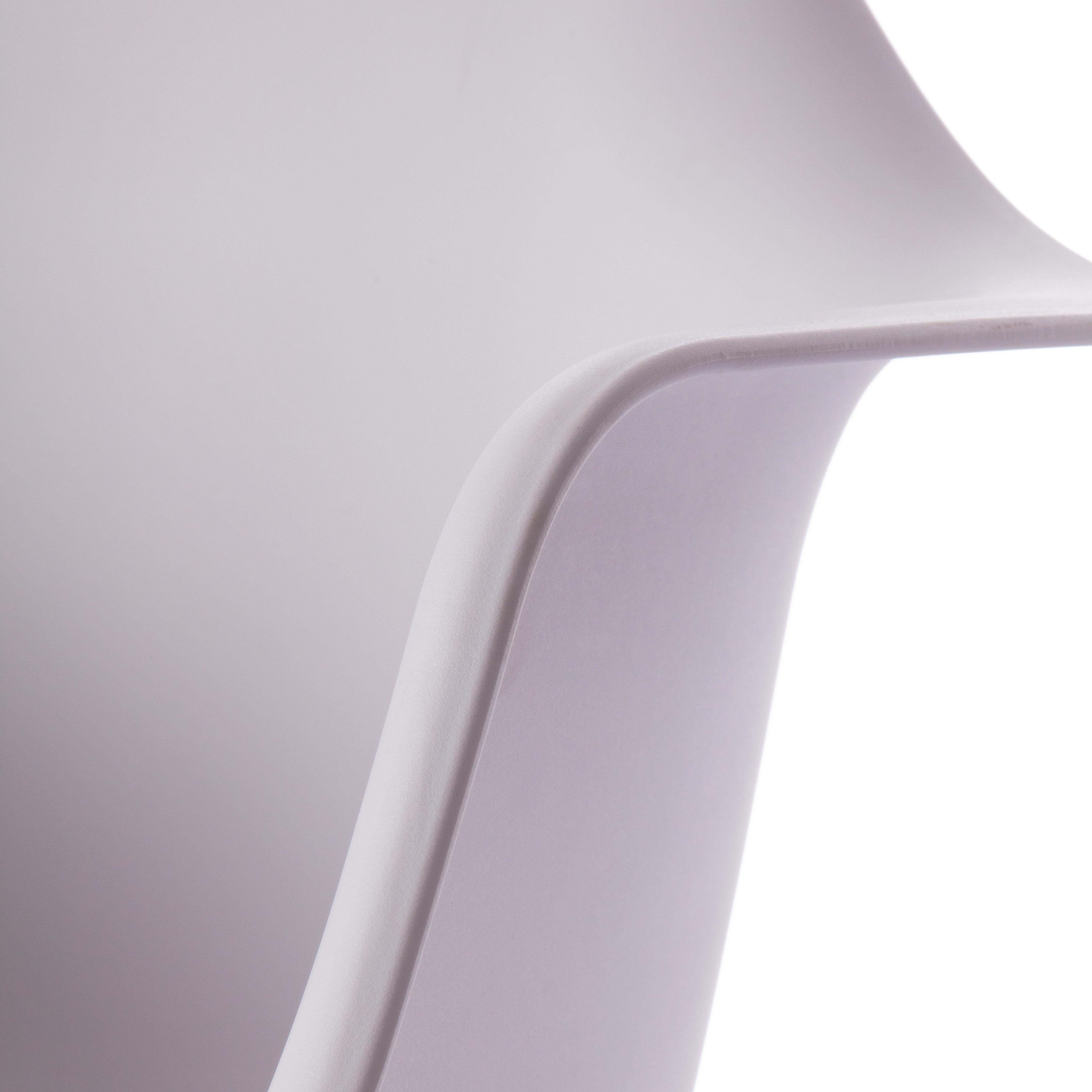 Кресло-качалка CINDY (mod. C1025A) / 1 шт. в упаковке пластик/металл/дерево, 65 х 61 х 74 см, белый 018 /натуральный