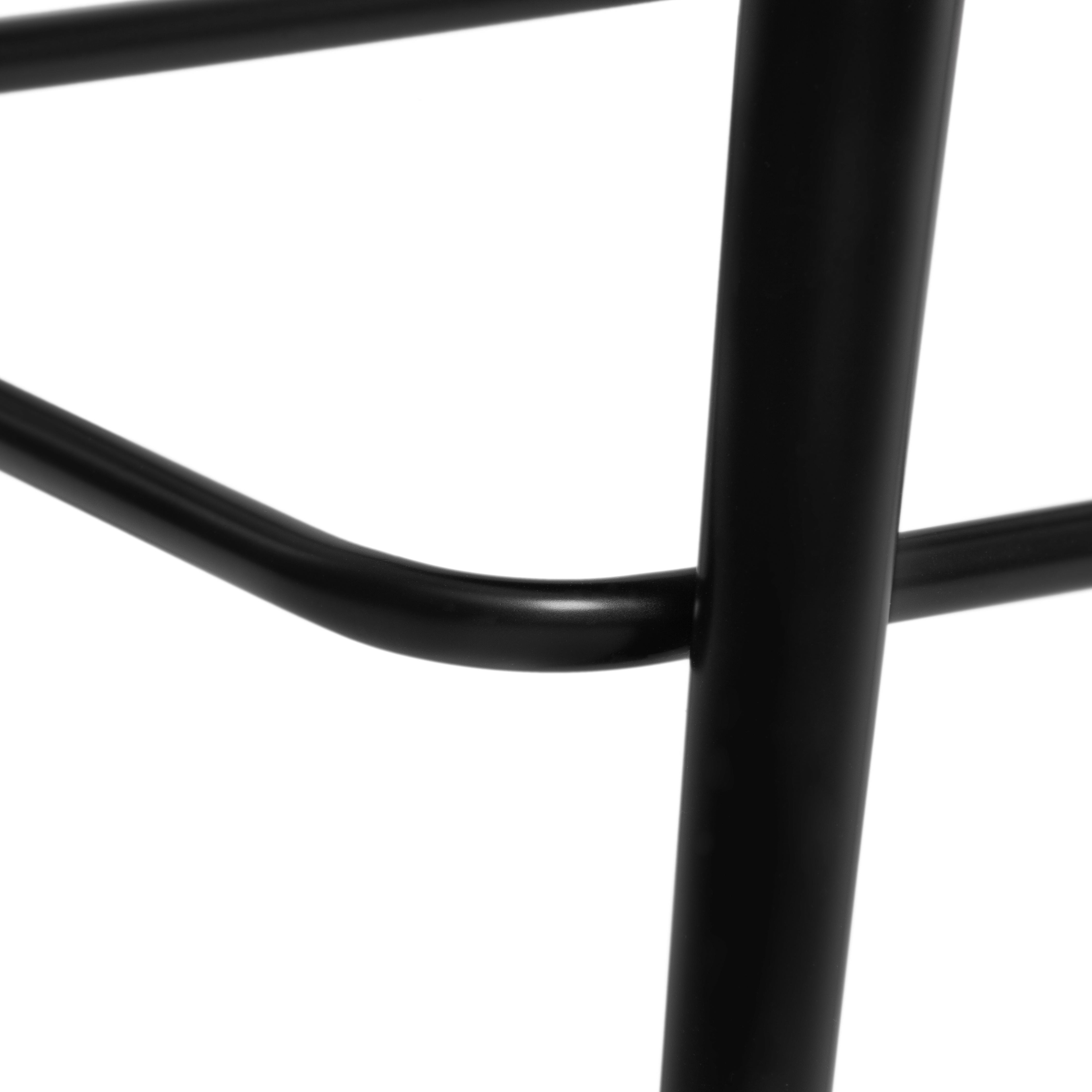 Стул барный FLAIR BAR (mod. 9018) экокожа/металл, 60 х 56 х 106 см , серый 22/черный