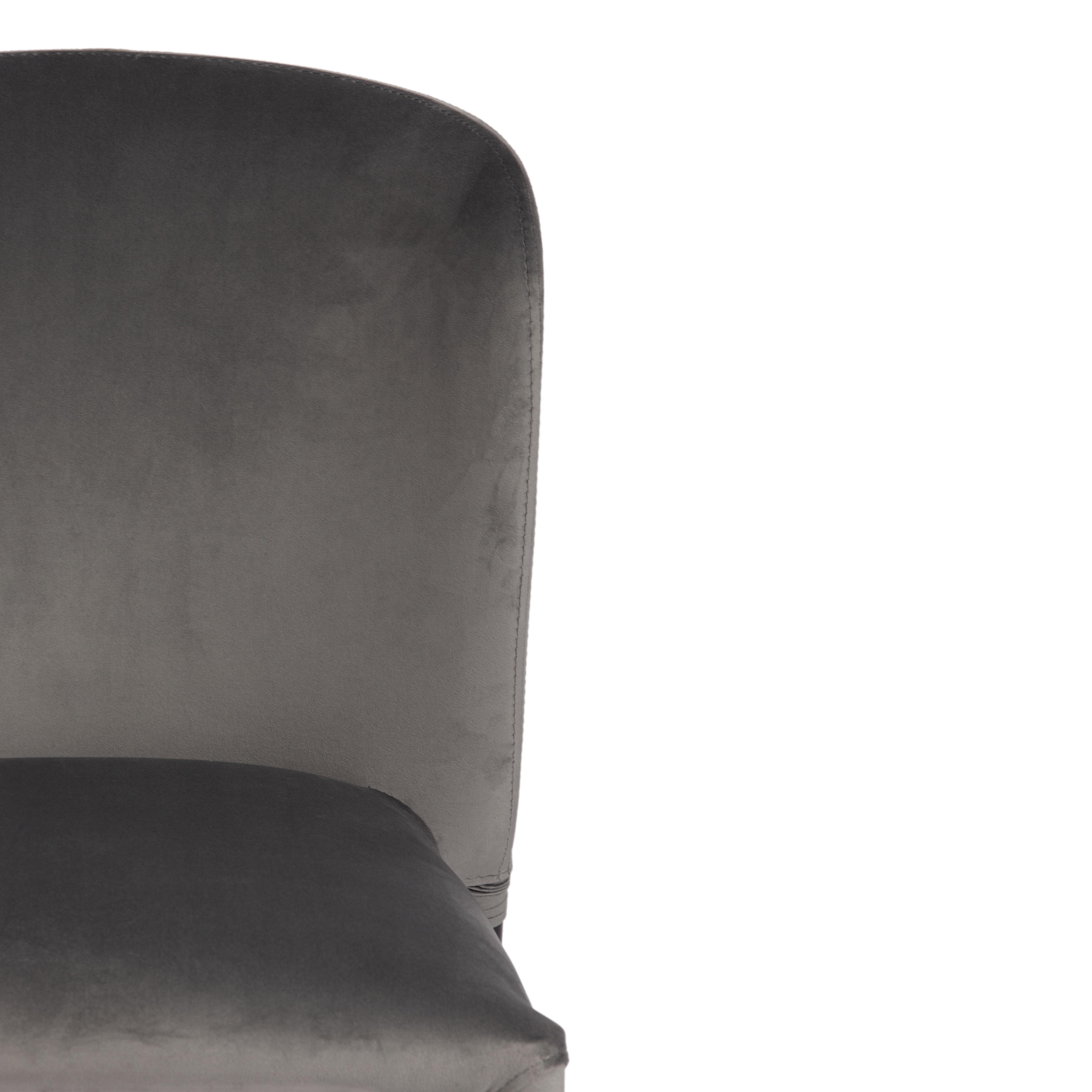 Стул ALVOR (mod. 715) ткань/металл, 48х65х86 см, высота до сиденья 51 см, серый barkhat 26/черный