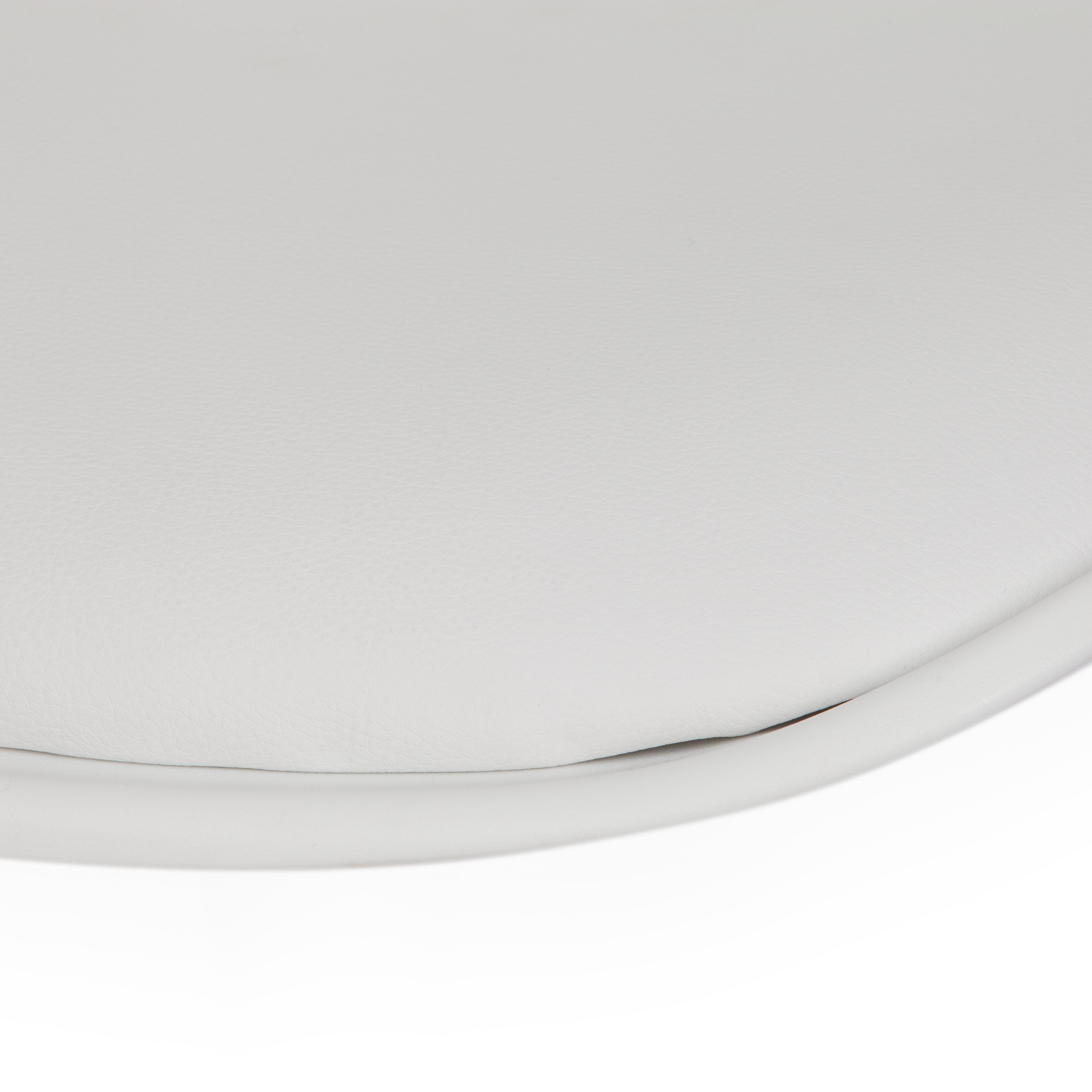 Стул TULIP FASHION CHAIR (mod.109) металл/пластик/PU, 48 x 55 x 81см, белый / белый