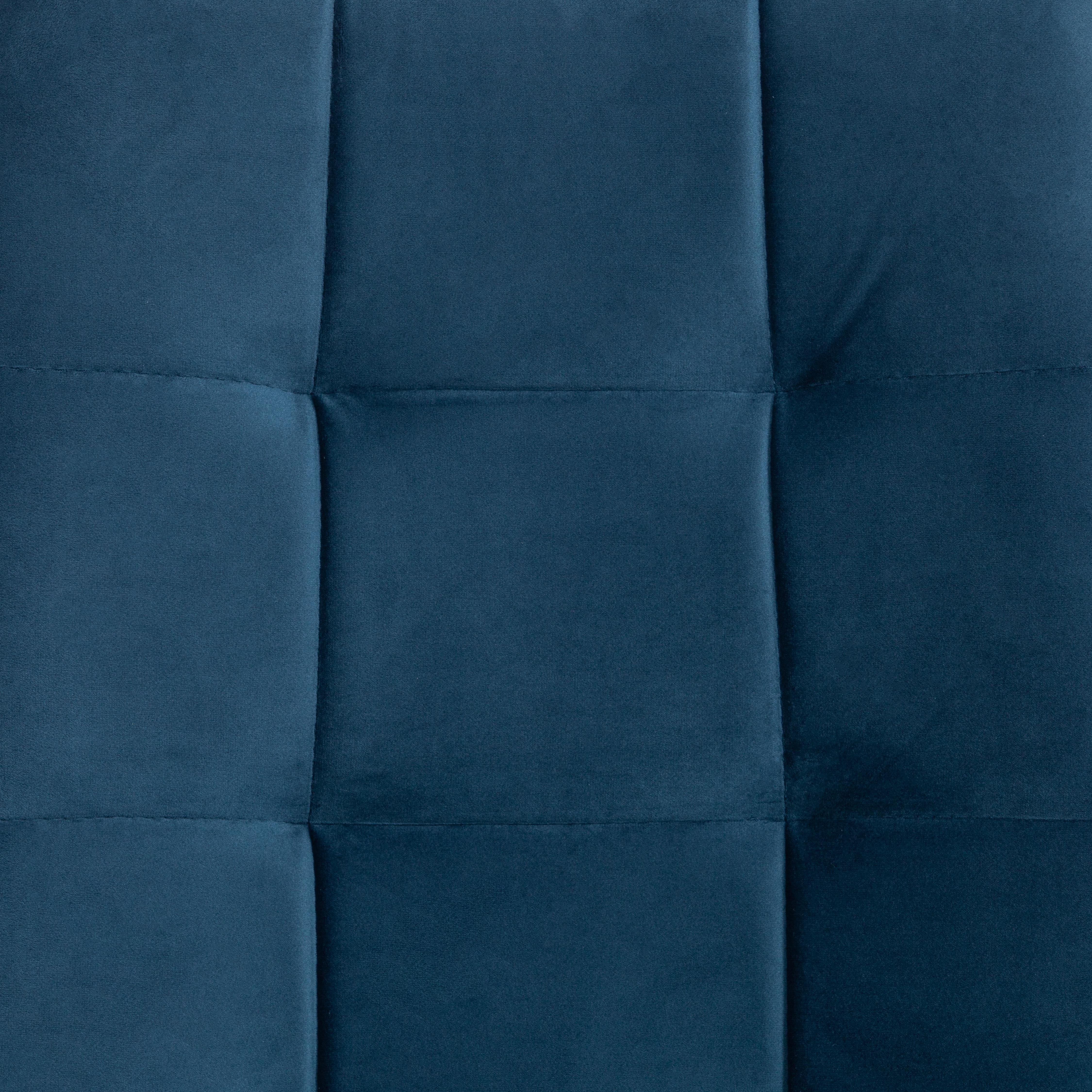 Стул CHILLY (mod. 7095-1) ткань/металл, 45x53х88 см, высота до сиденья 50 см, синий barkhat 29/черный