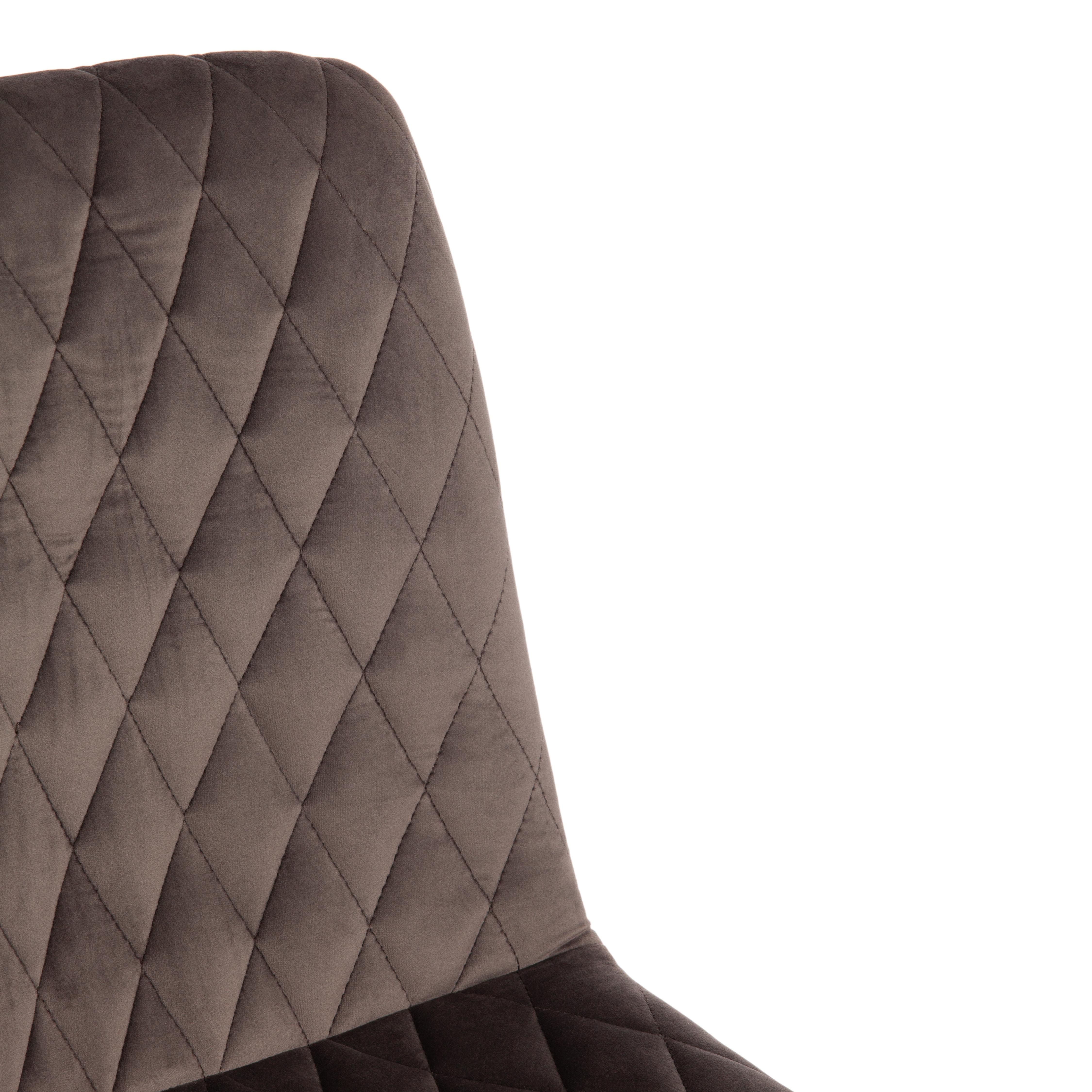 Стул CHILLY X (mod. 7096-1) ткань/металл, 45x53х88 см, высота до сиденья 50 см, темно-серый barkhat 14/черный