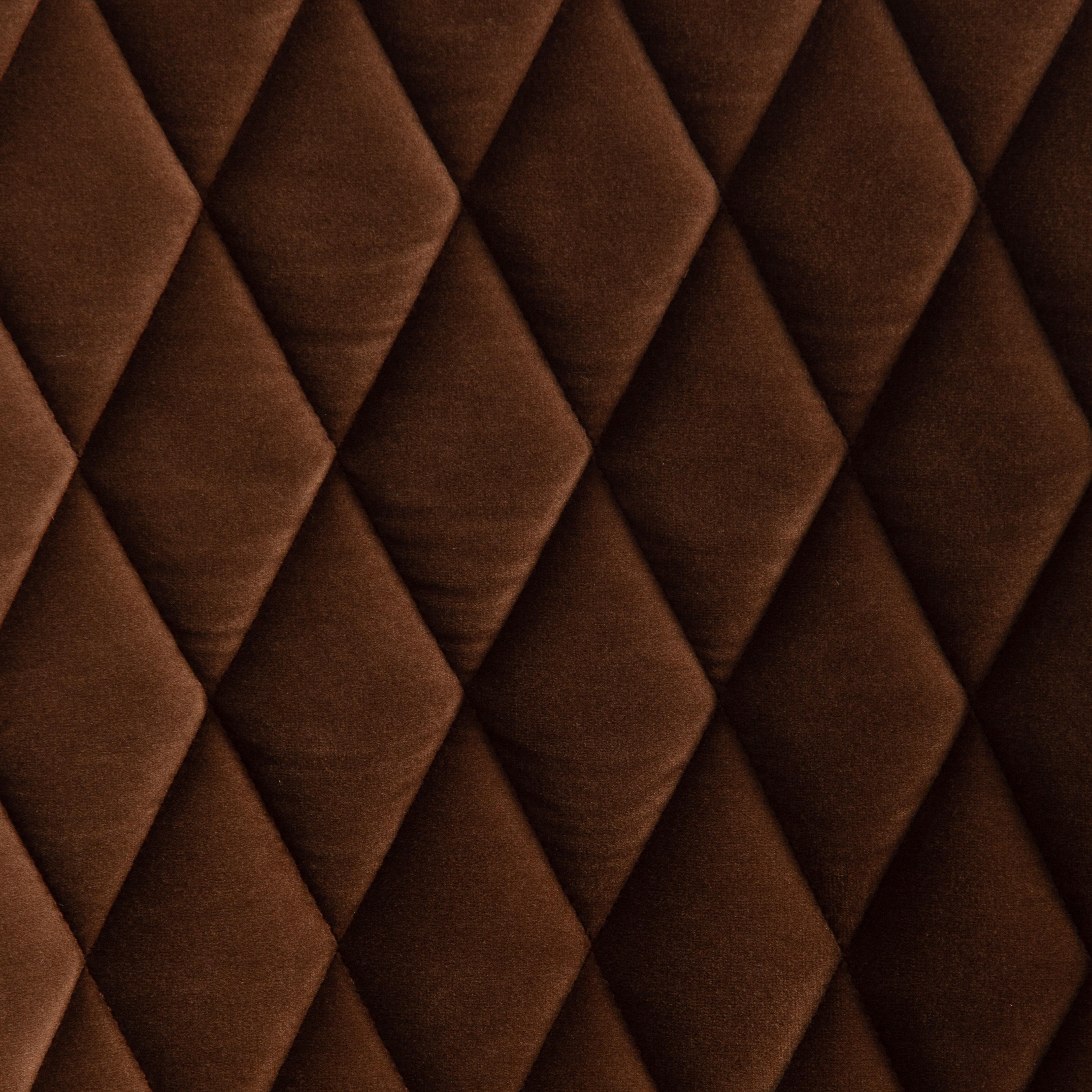Стул CHILLY X (mod. 7096-1) ткань/металл, 45x53х88 см, высота до сиденья 50 см, коричневый barkhat 12/черный
