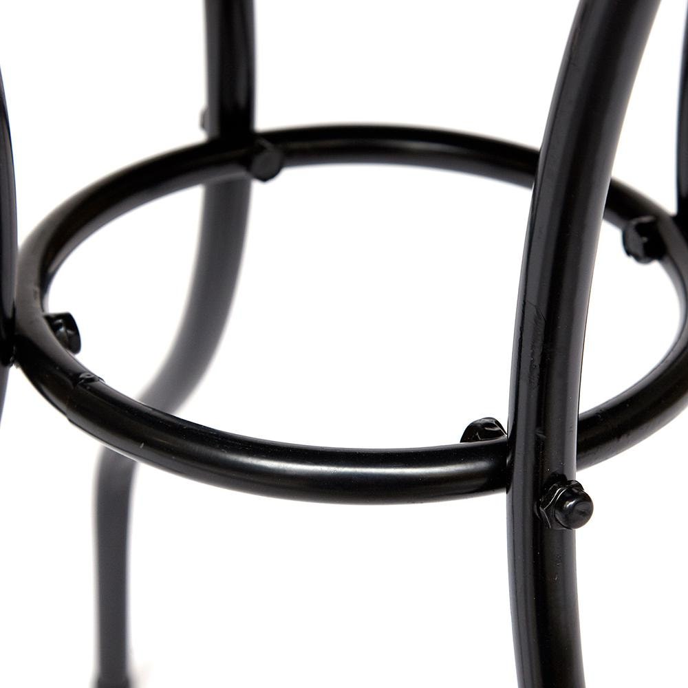 Стол Secret De Maison Romeo стальной сплав, 60Dх74см, черный/ плитка квадрат