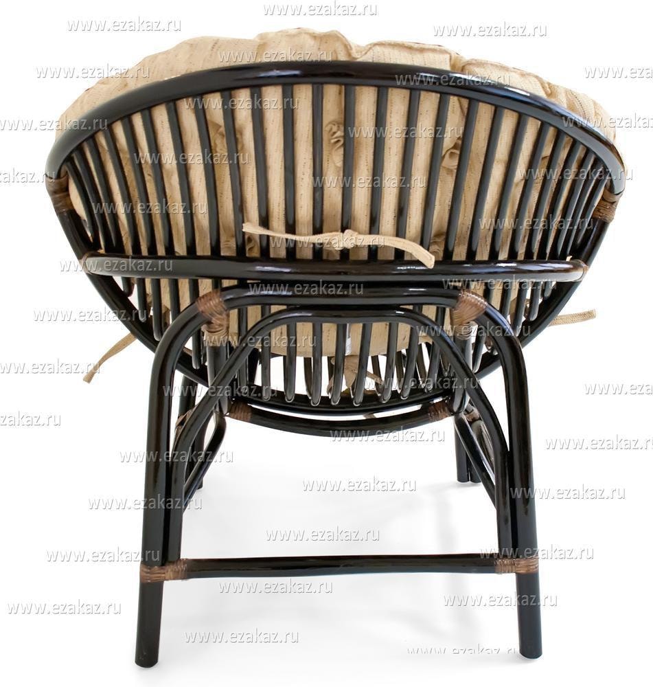 Кресло "PAPASAN CLEO" / без подушки / Antique brown (античный черно-коричневый)