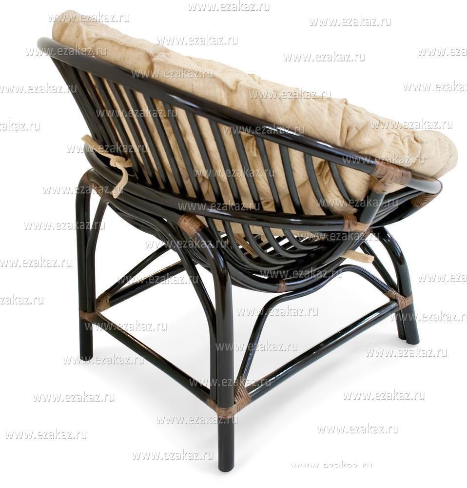 Кресло "PAPASAN CLEO" / без подушки / Antique brown (античный черно-коричневый)
