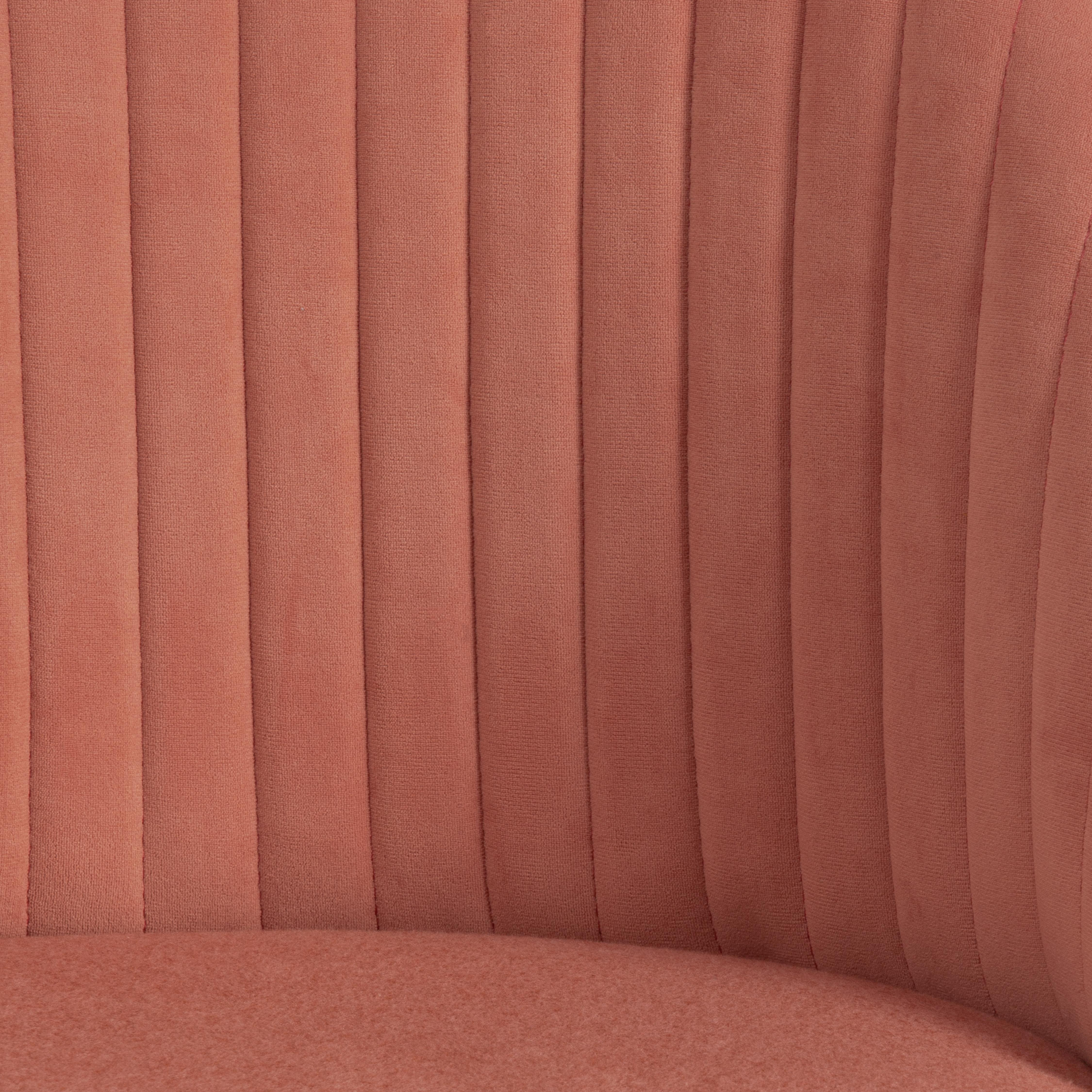 Кресло MELODY флок/экошерсть, розовый, 137/1811-41