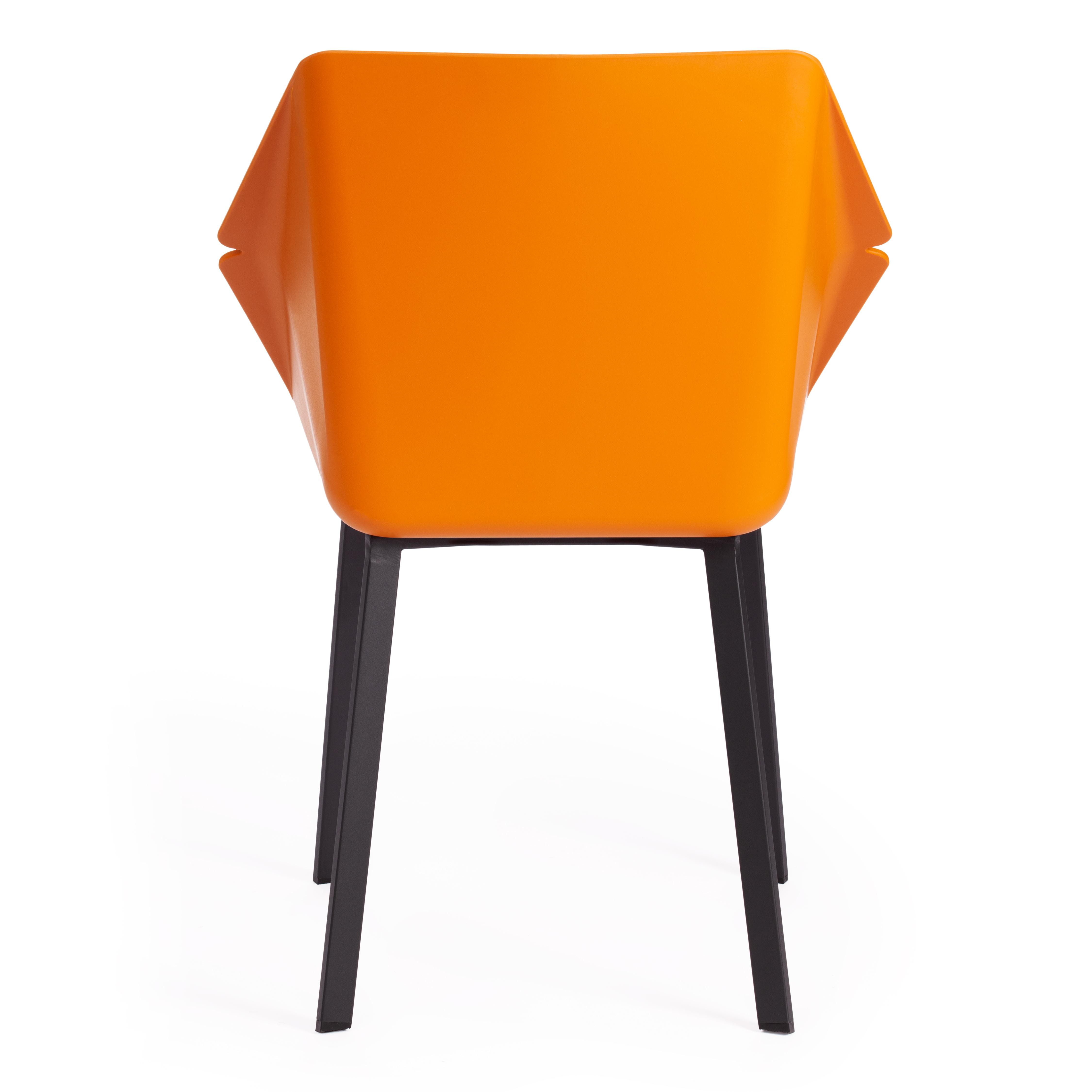 Стул DORO (mod. 8088) пластик/металл/ткань , 61,5 х 55 х 46 х 89 см , Orange (Оранжевый) 90988 / Grey (Серый) 1509