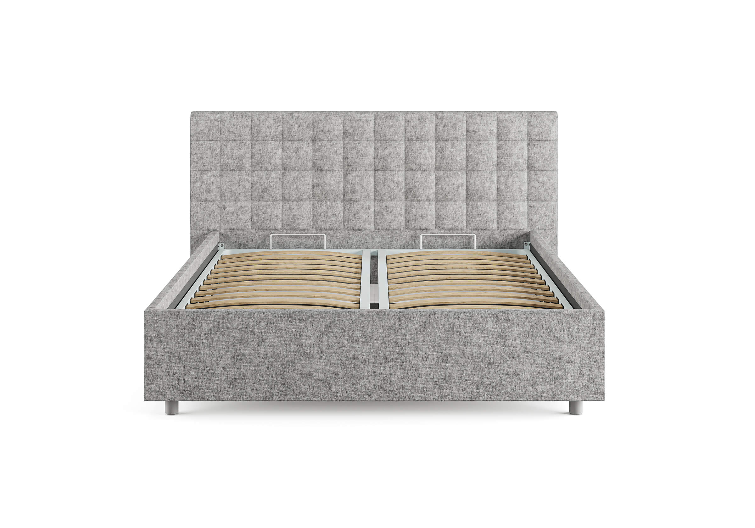 Кровать Secret de Maison Siena светло-серый (микровелюр), 113 х 205 х 100