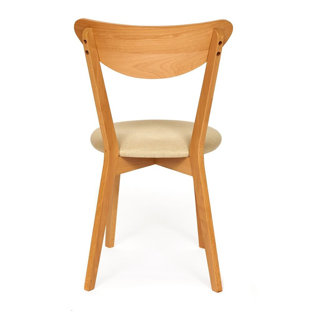 Стул мягкое сиденье/ цвет сиденья - Бежевый MAXI (Макси) каркас бук, сиденье ткань, натуральный ( бук )