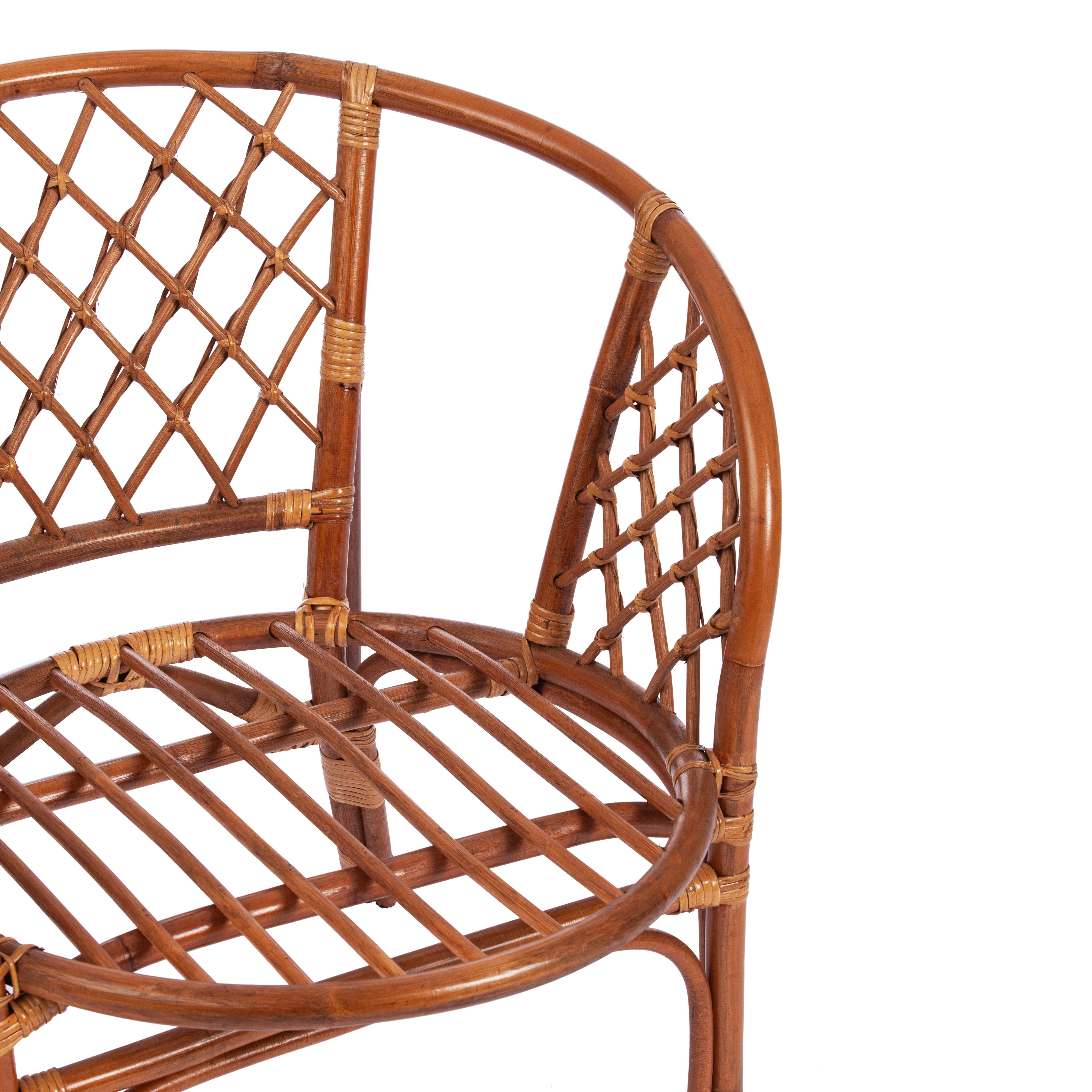 Комплект для отдыха "BAHAMA" (диван + 2 кресла + стол со стеклом ) /с подушками/ coco brown (коричневый кокос)