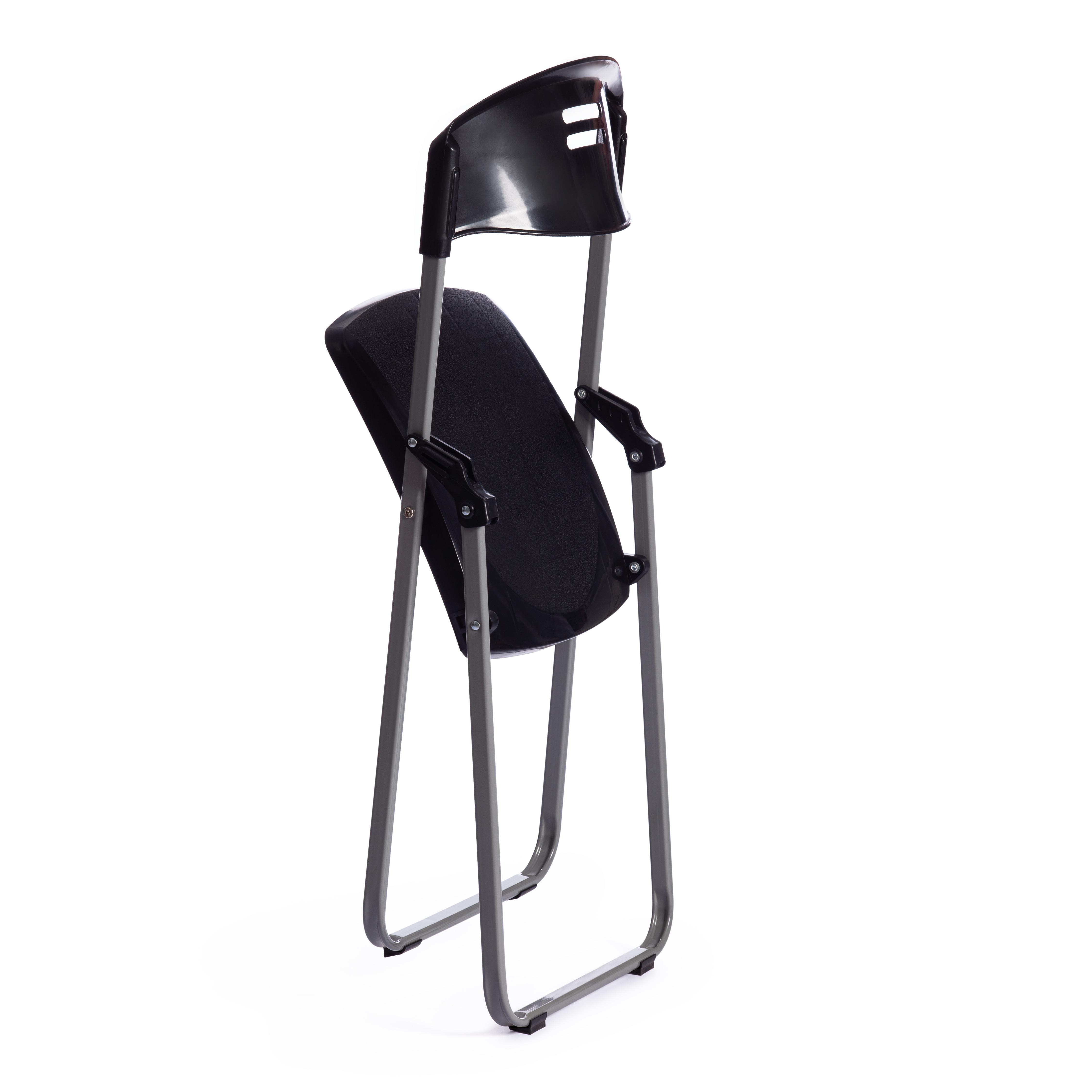 Стул складной FOLDER CHAIR 2 (mod. 222) каркас: металл, сиденье/спинка: пластик,, 47 х 46 х 81 см, Black (черный)