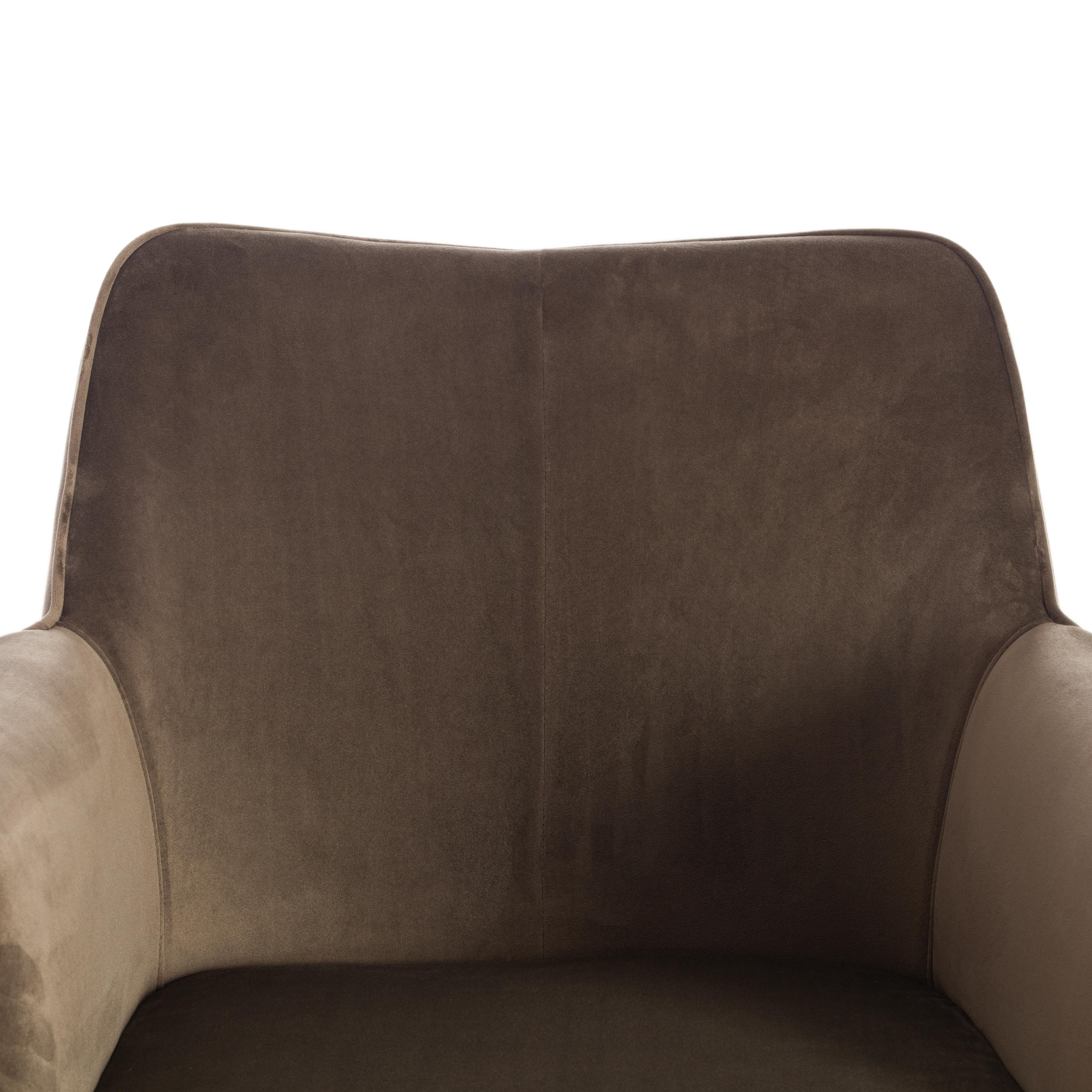 Кресло BESS (mod. 0179471) металл/вельвет, 70х71х75 см, хаки S108 (85 DARK TAN)/черный