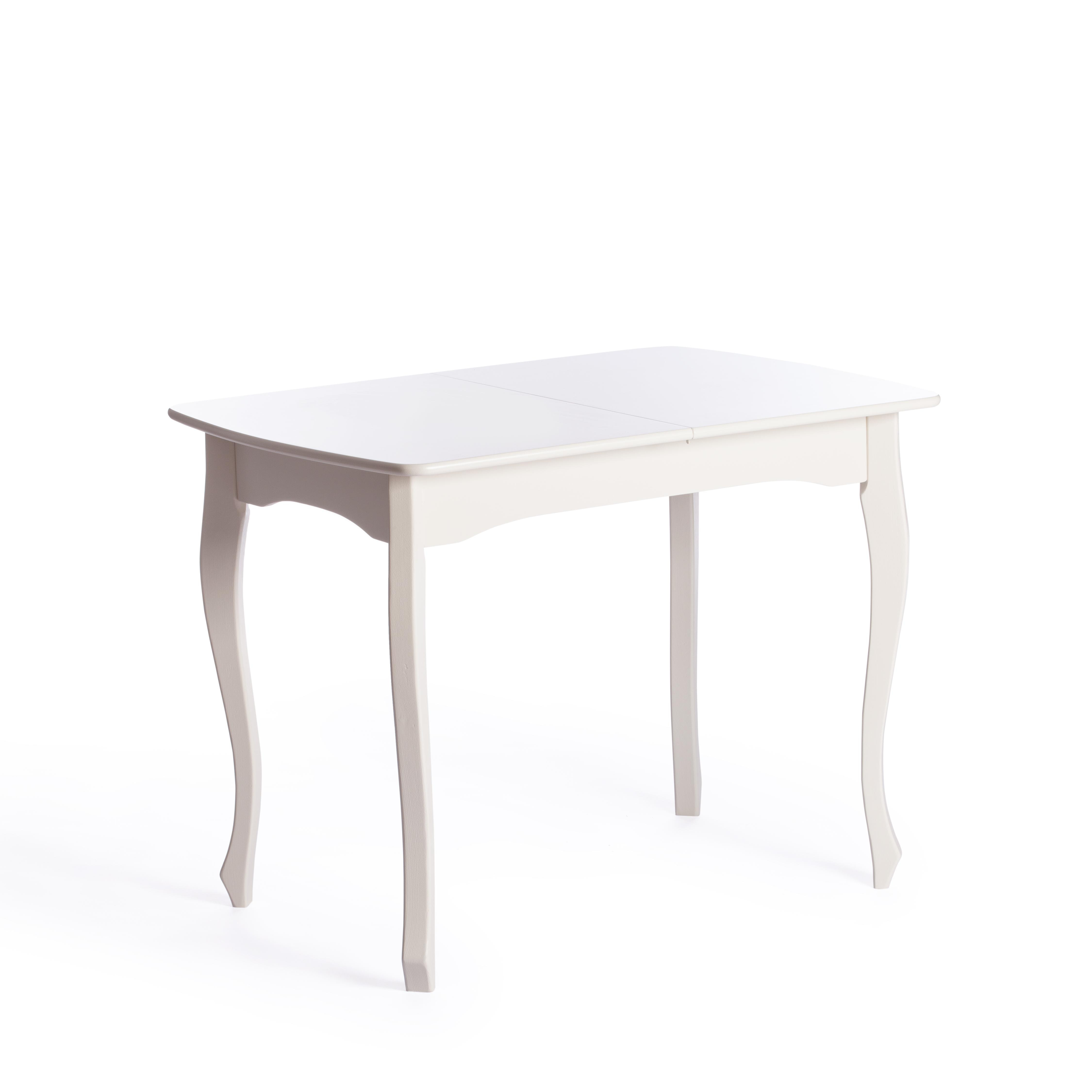 Стол CATERINA PROVENCE бук, мдф, 100+30x70x75 см, Ivory white
