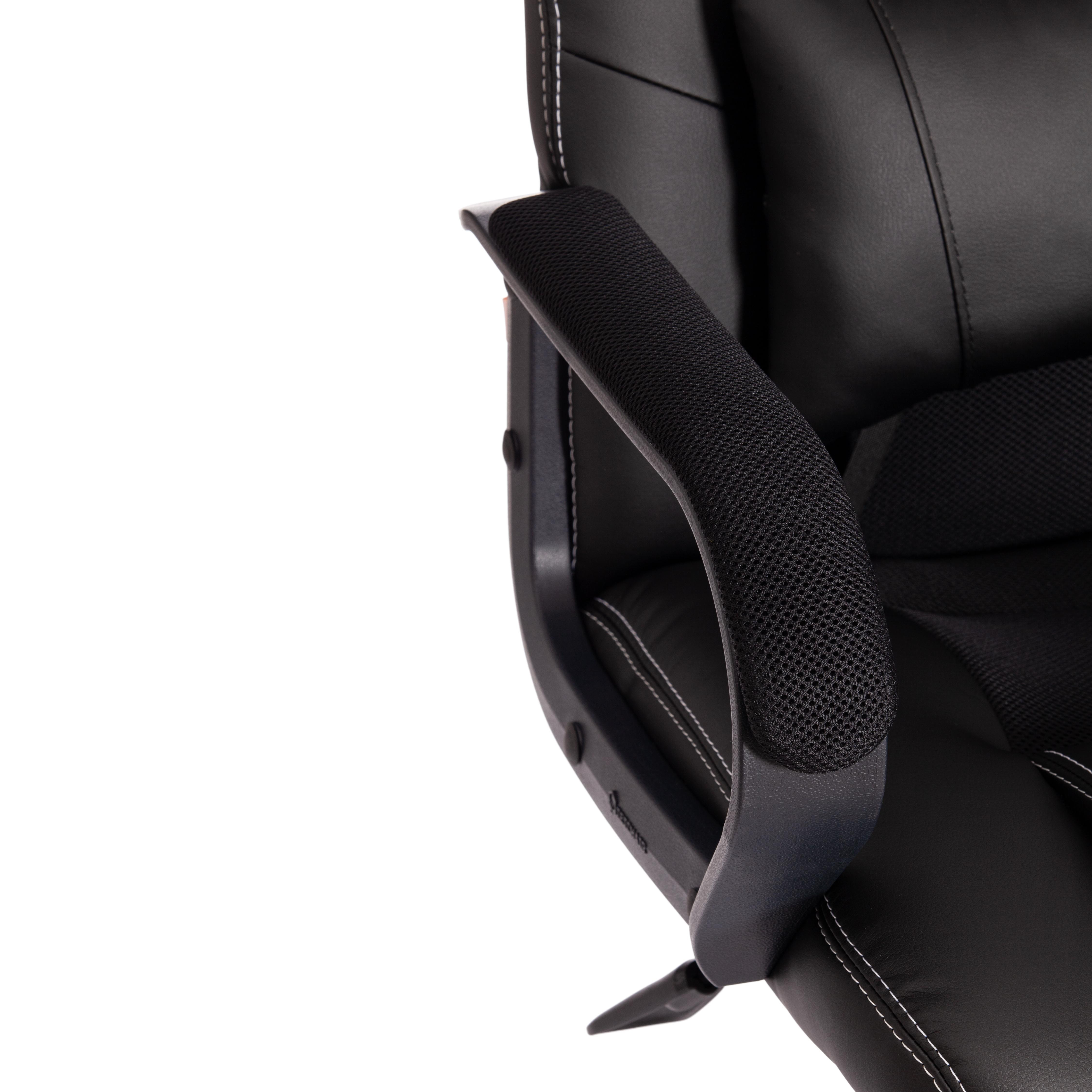 Кресло DRIVER (22) кож/зам/ткань, черный/черный , 36-6/TW-11