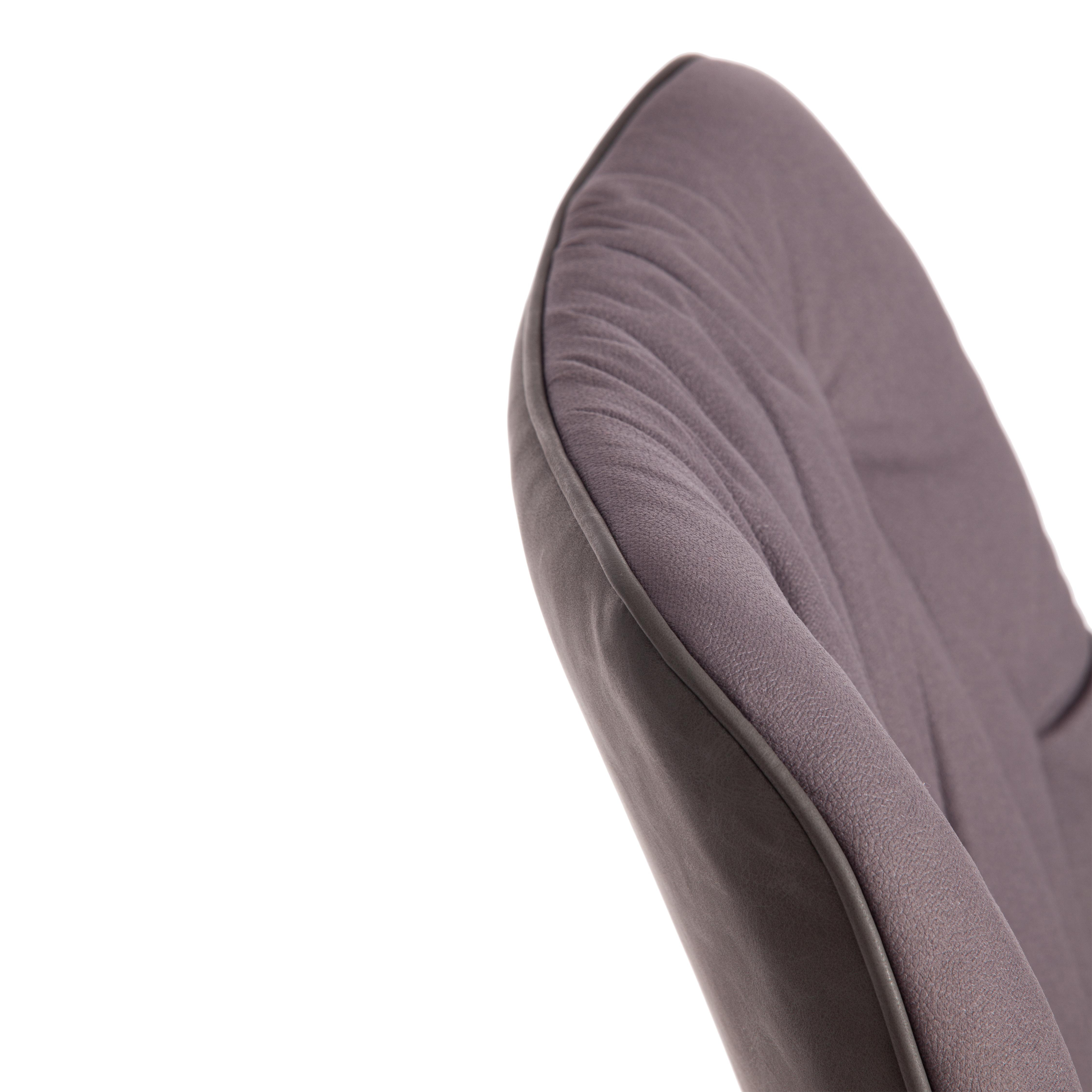 Стул ALTUS ( mod. 2334 ) ткань/экокожа/металл, 53x61x88 см, серый/темно-серый/черные ножки