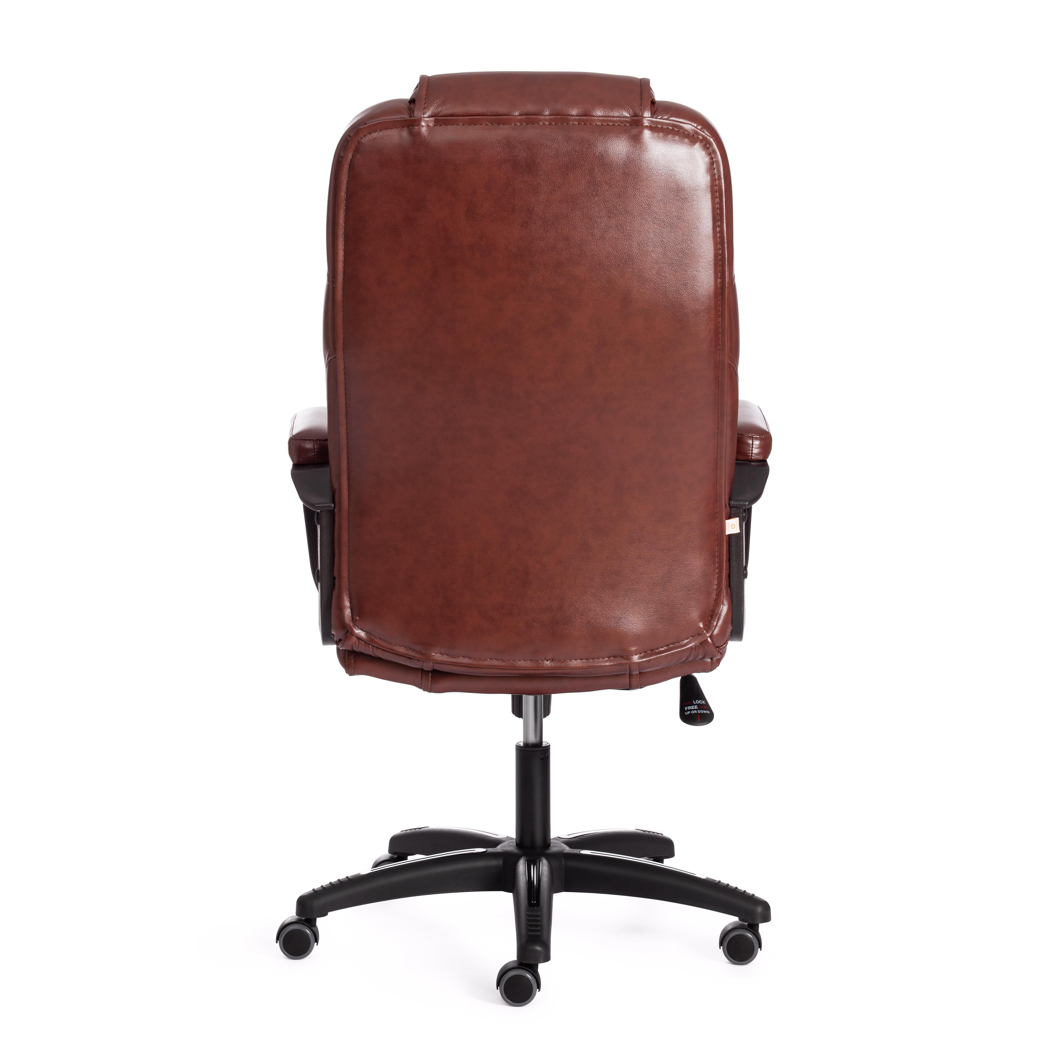 Кресло BERGAMO (22) кож/зам, коричневый, 2 TONE