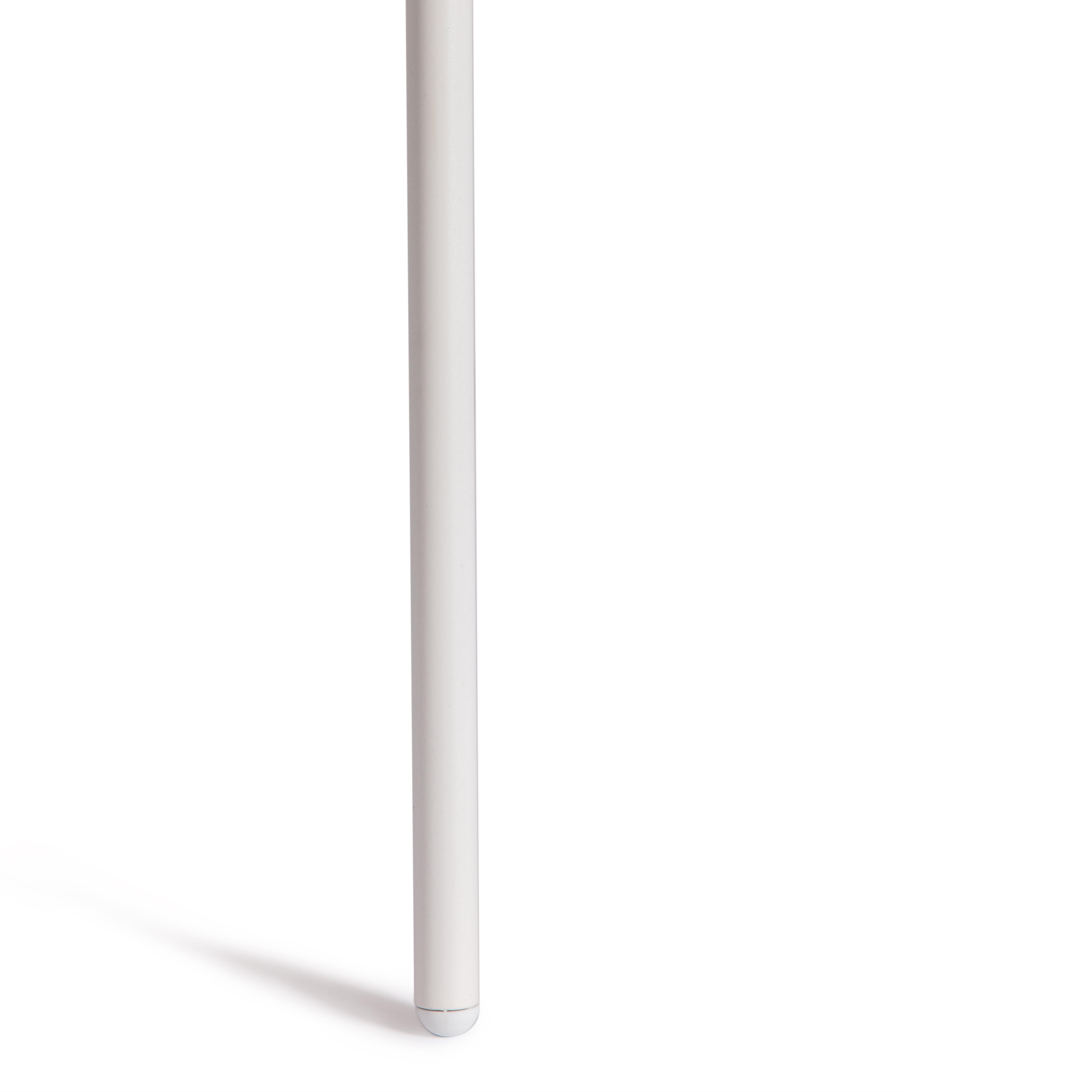 Столик кофейный LANCOME металл / МДФ, 45 х 45 х 45 см, белый мрамор/белый