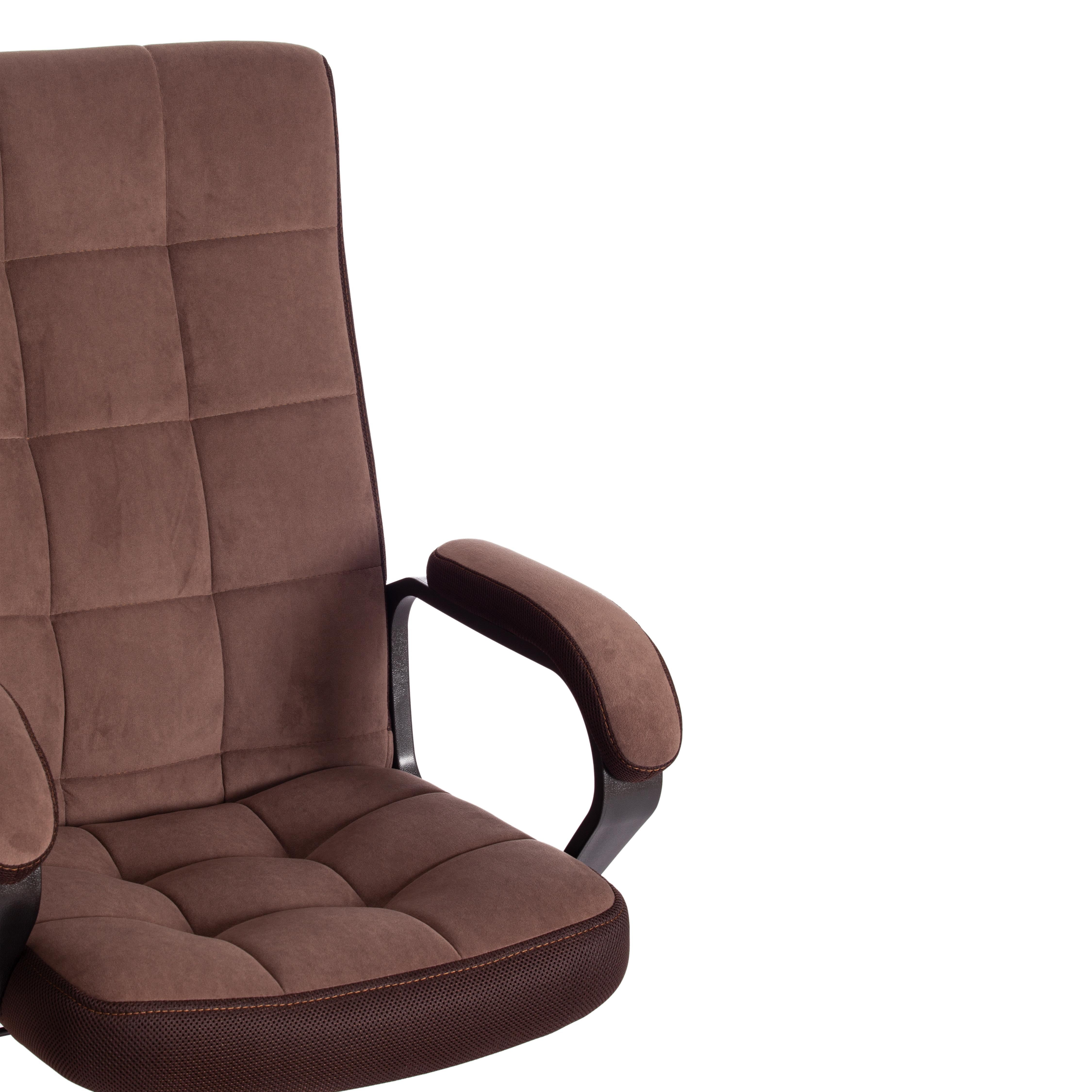Кресло TRENDY (22) флок/ткань, коричневый, 6/TW-24