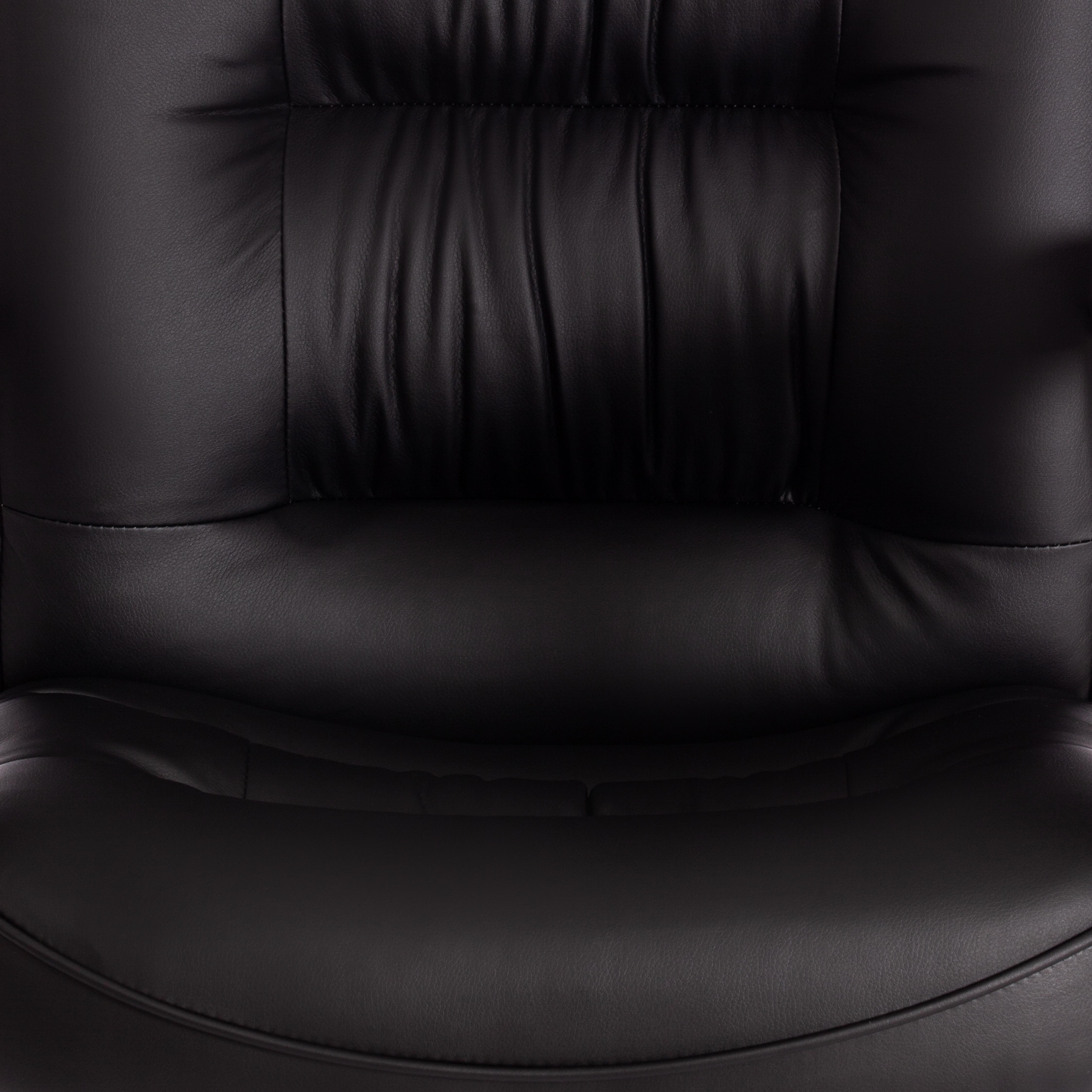 Кресло СН9944 (22) хром кож/зам, черный, 36-6
