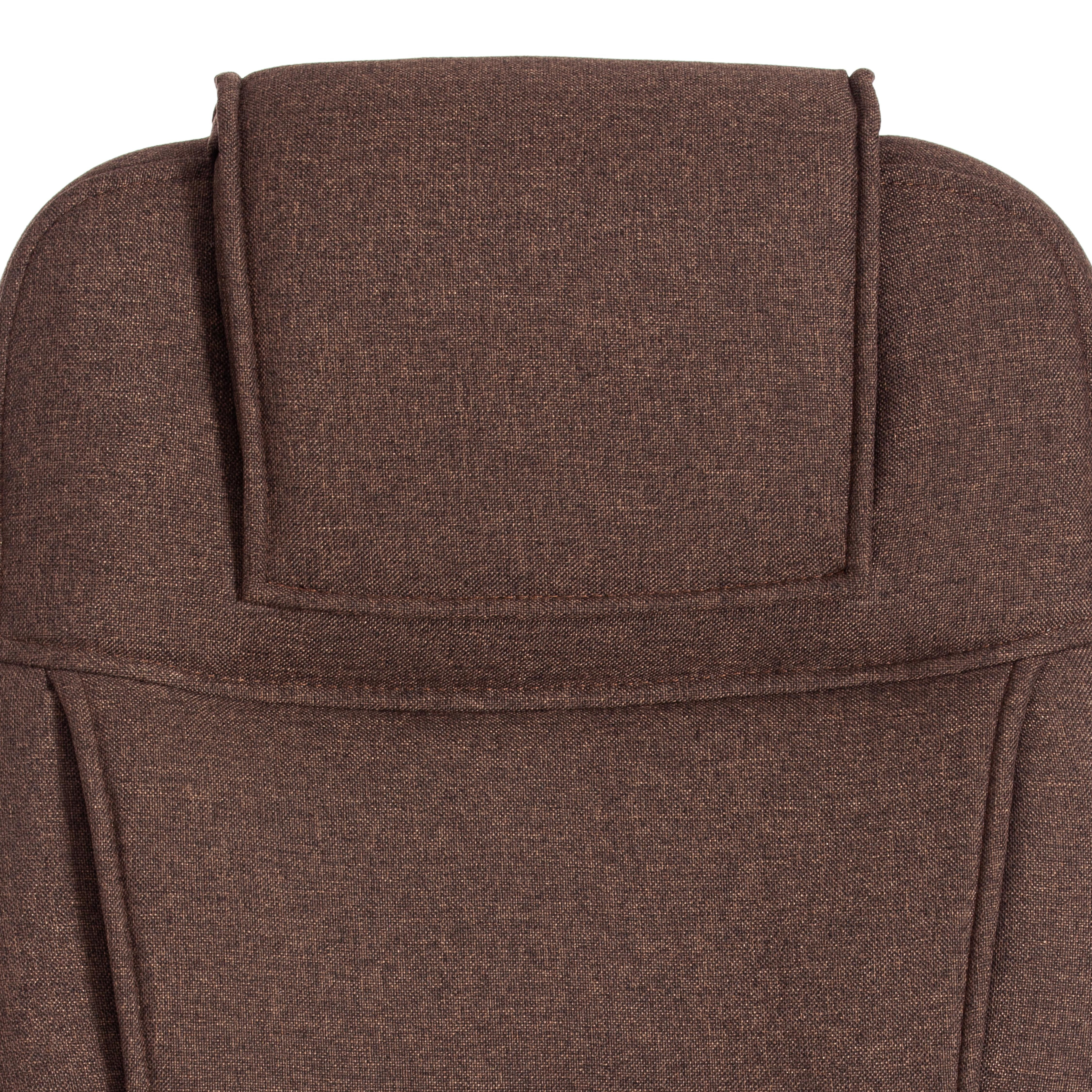 Кресло BERGAMO хром (22) ткань, коричневый, 3М7-147