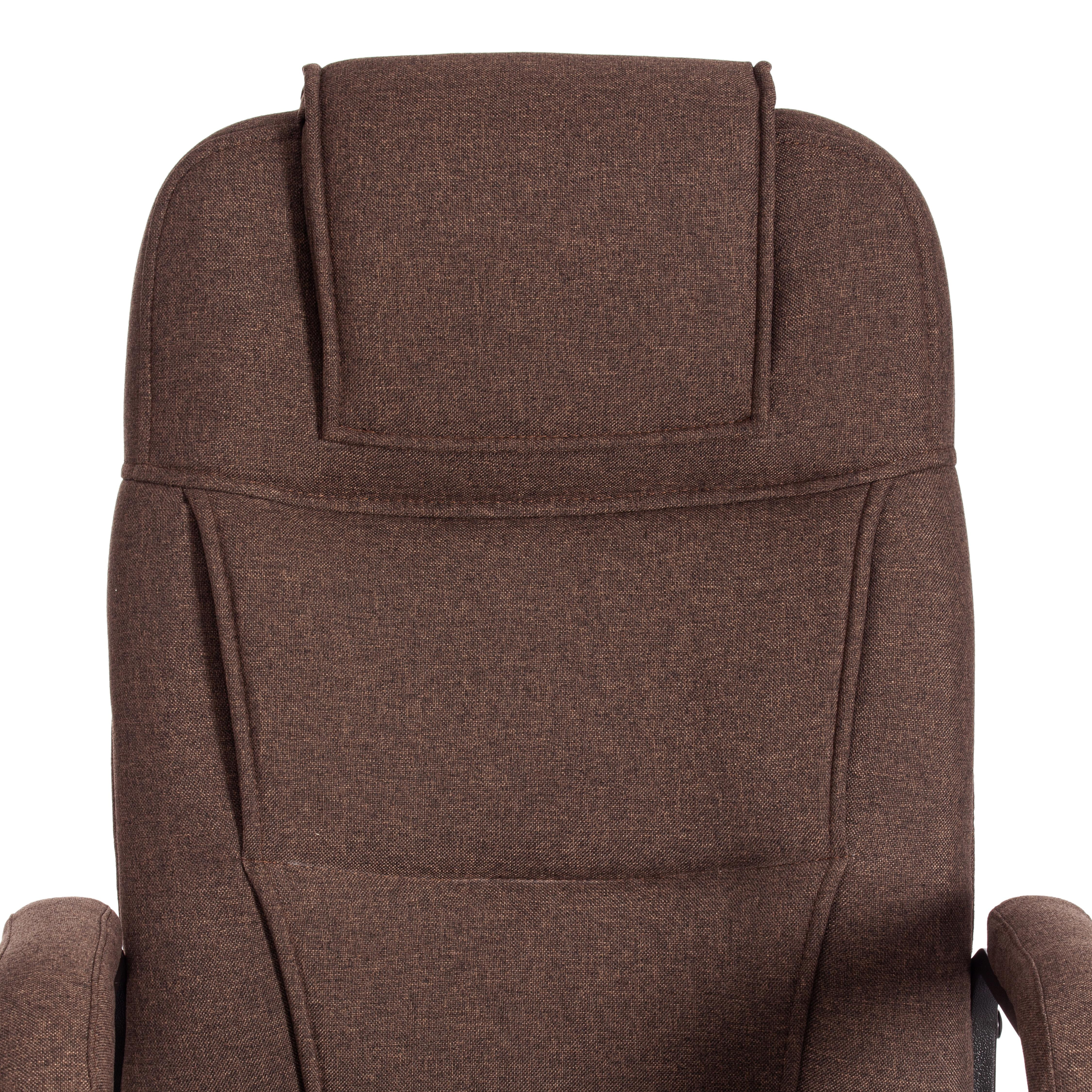 Кресло BERGAMO хром (22) ткань, коричневый, 3М7-147