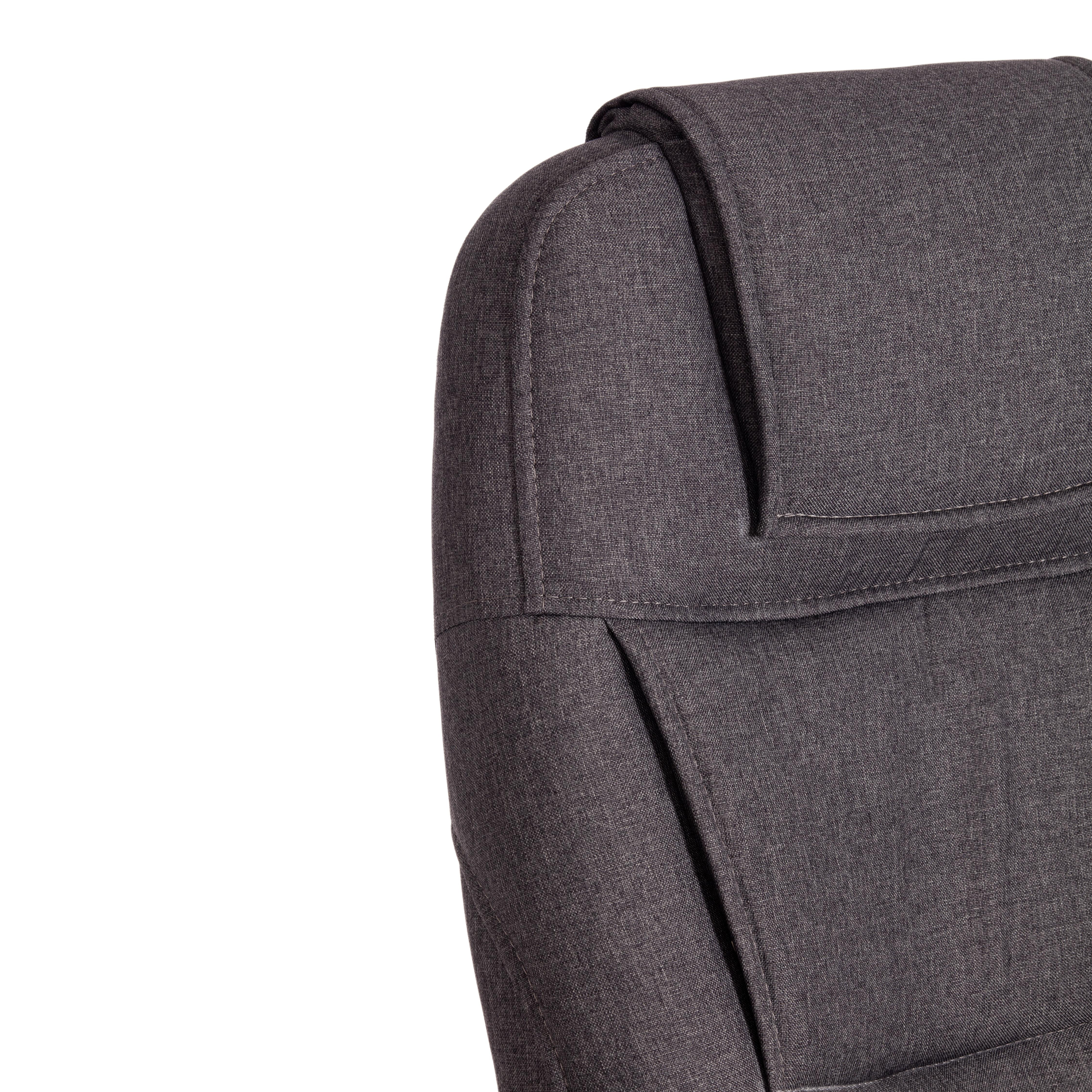Кресло BERGAMO хром (22) ткань, темно-серый, F68