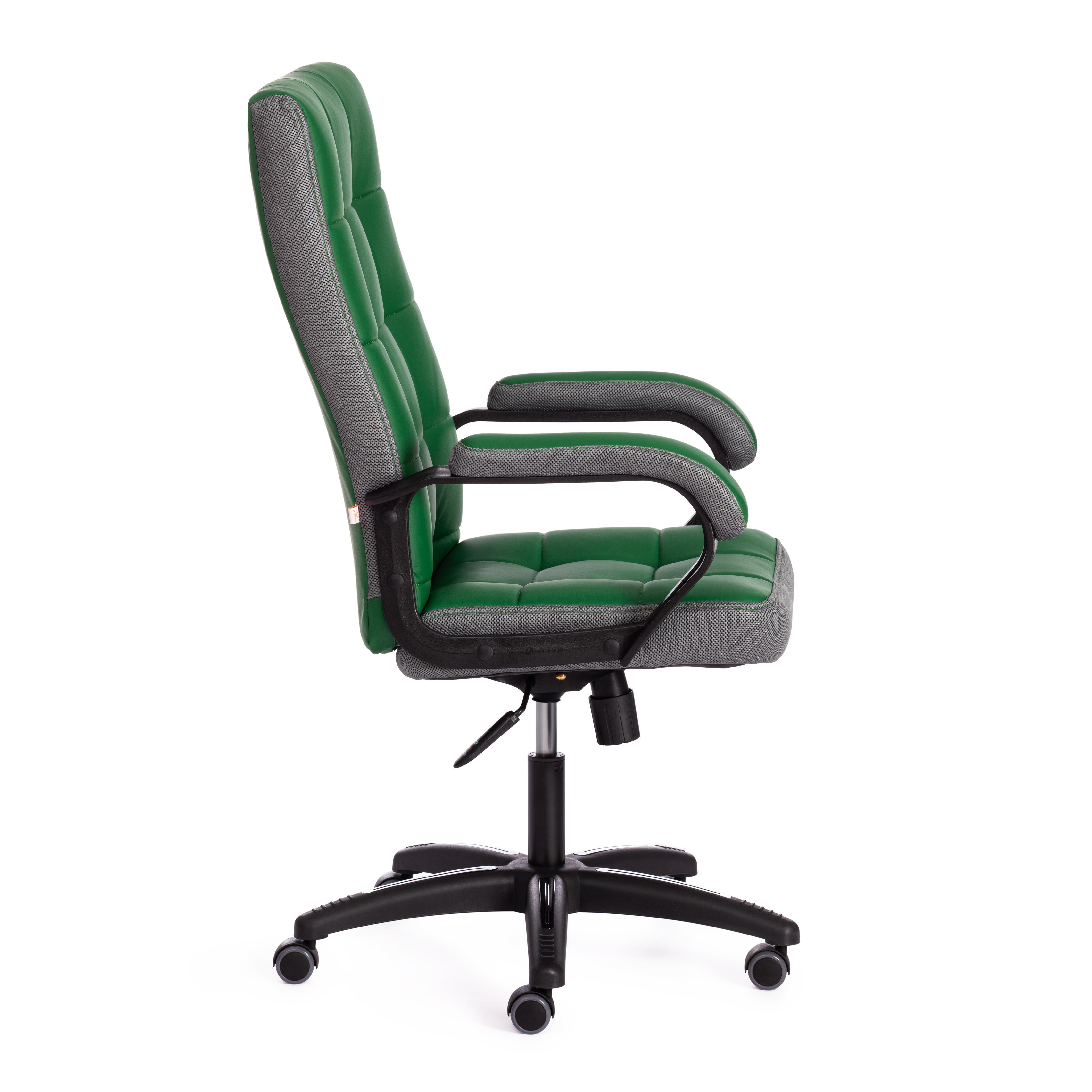 Кресло TRENDY (22) кож/зам/ткань, зеленый/серый, 36-001/12