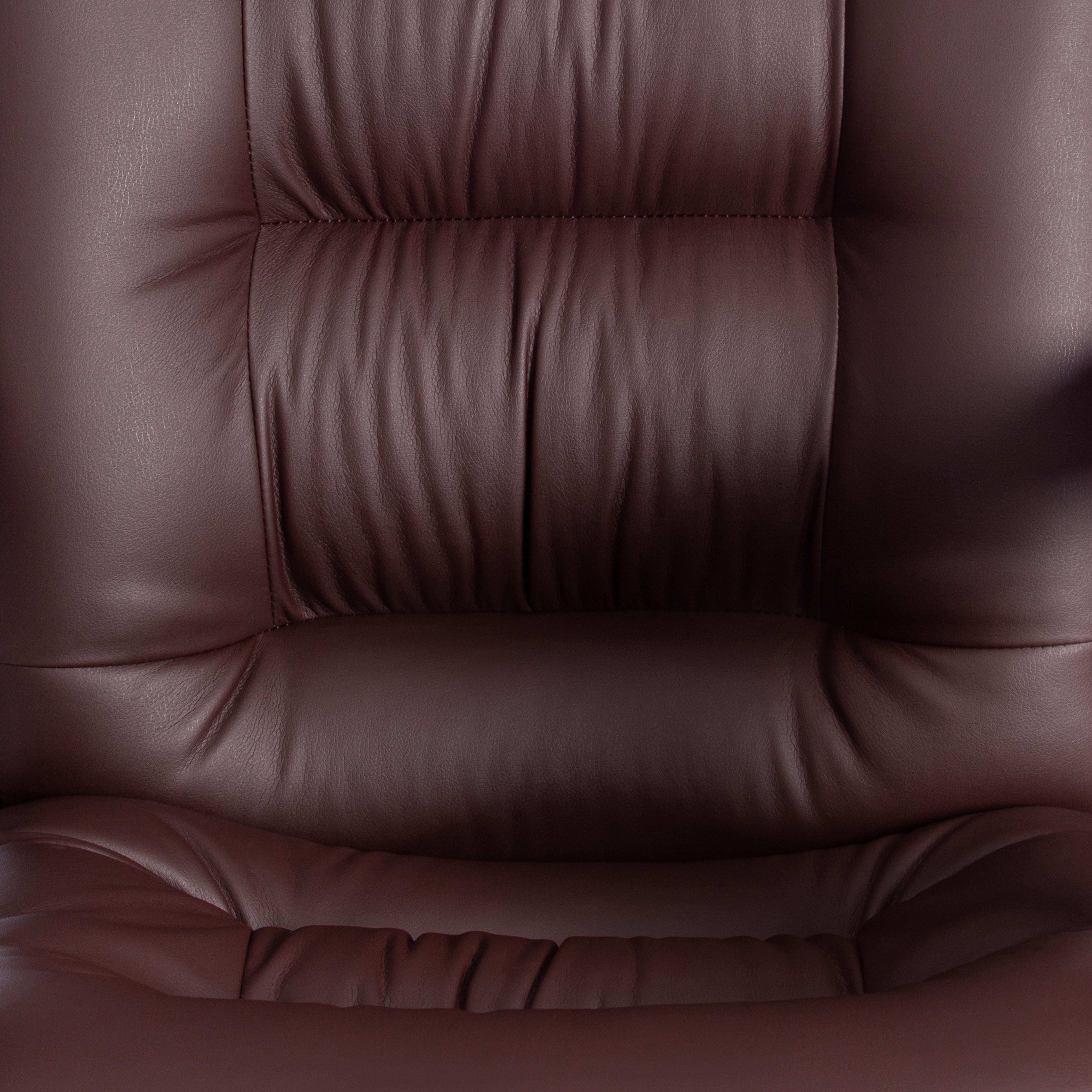 Кресло СН9944 (22) хром кож/зам, коричневый, 36-36