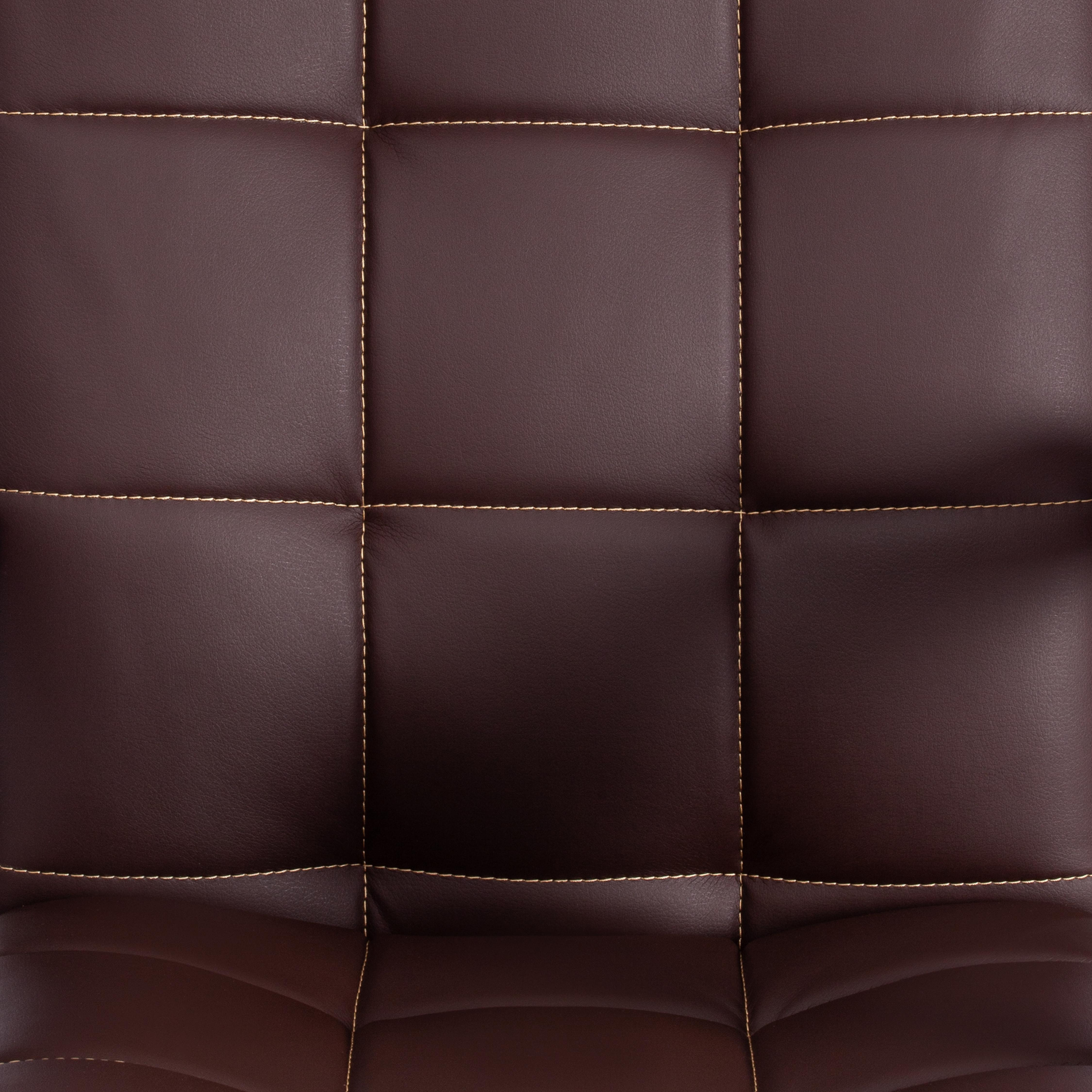 Кресло TRENDY (22) кож/зам/ткань, коричневый/бронзовый, 36-36/21