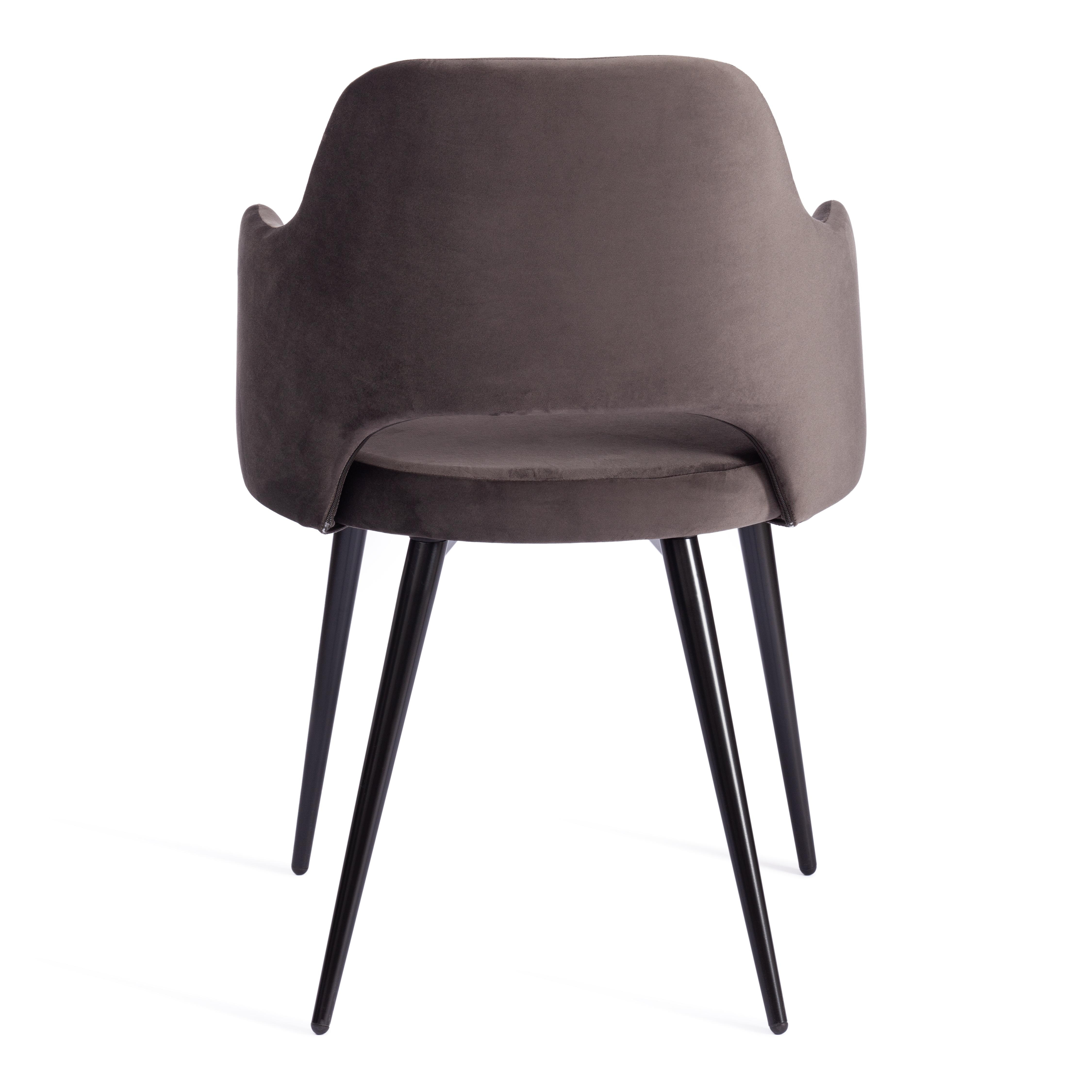 Кресло VALKYRIA 2 (mod. 718) ткань/металл, 55х55х80 см, высота до сиденья 48 см, темно-серый barkhat 14/черный