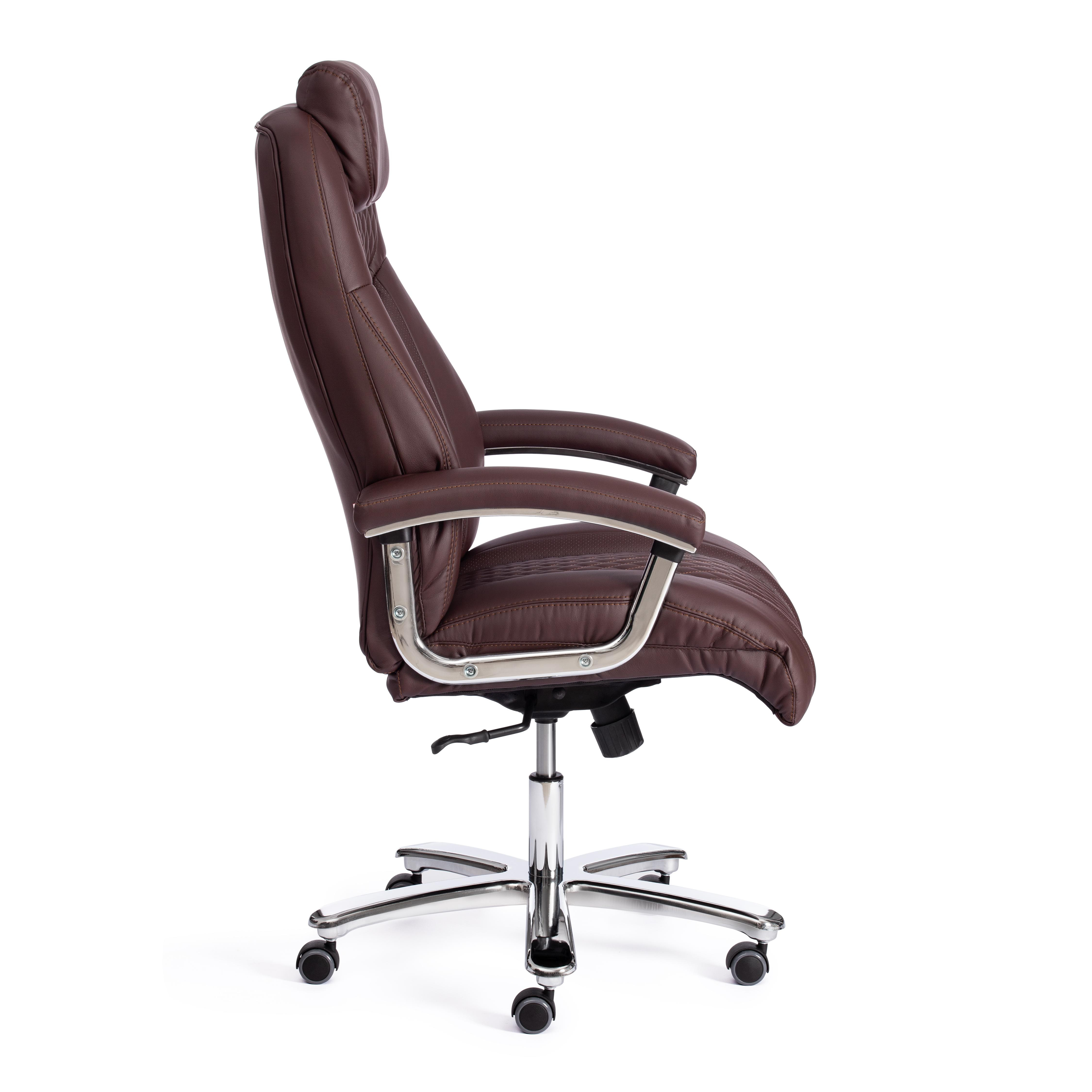 Кресло Trust (max) кож/зам, коричневый/коричневый стеганный/коричневый, 36-36/36-36/6/36-36/06