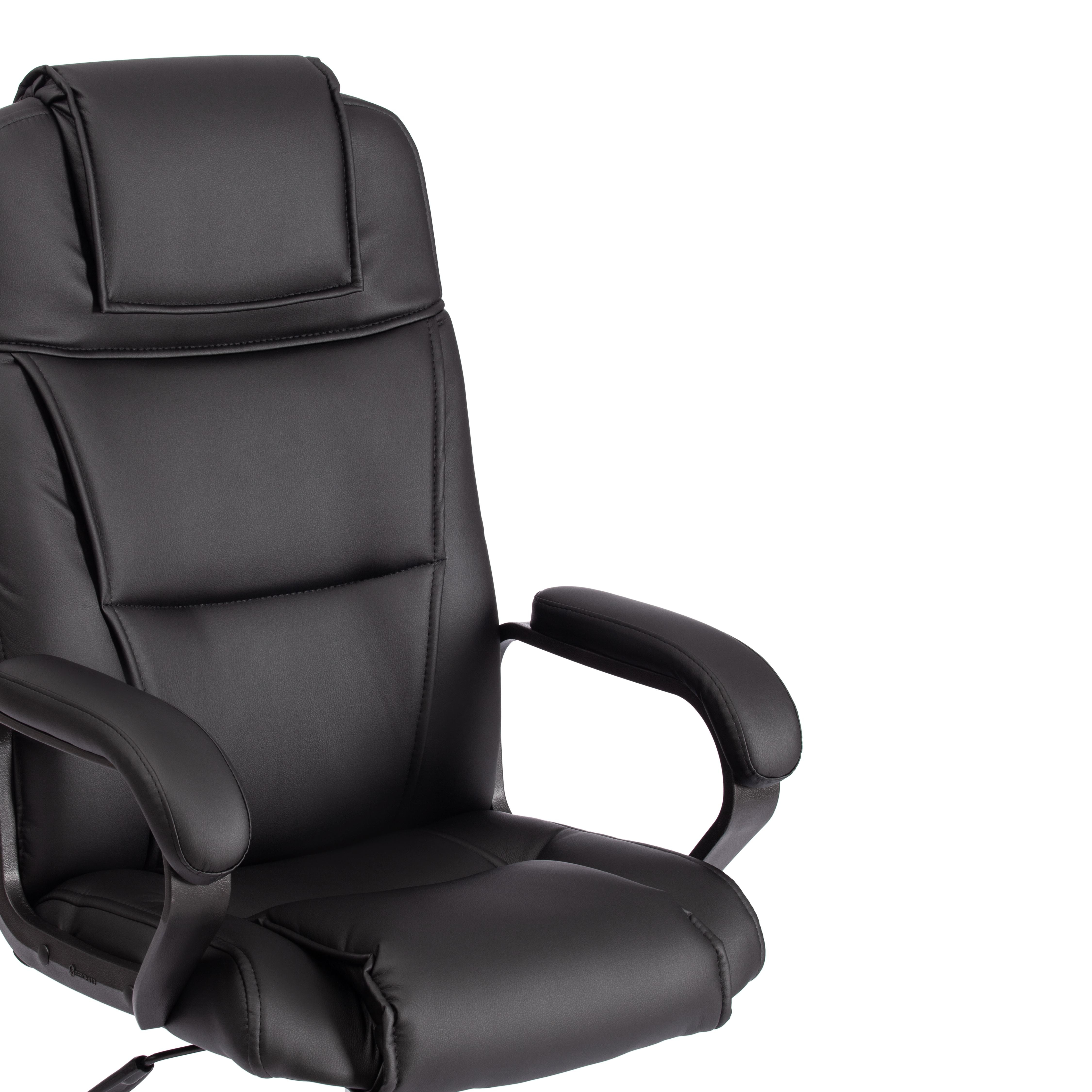 Кресло Easy Chair Priority хром кож/зам, черный, 36-6