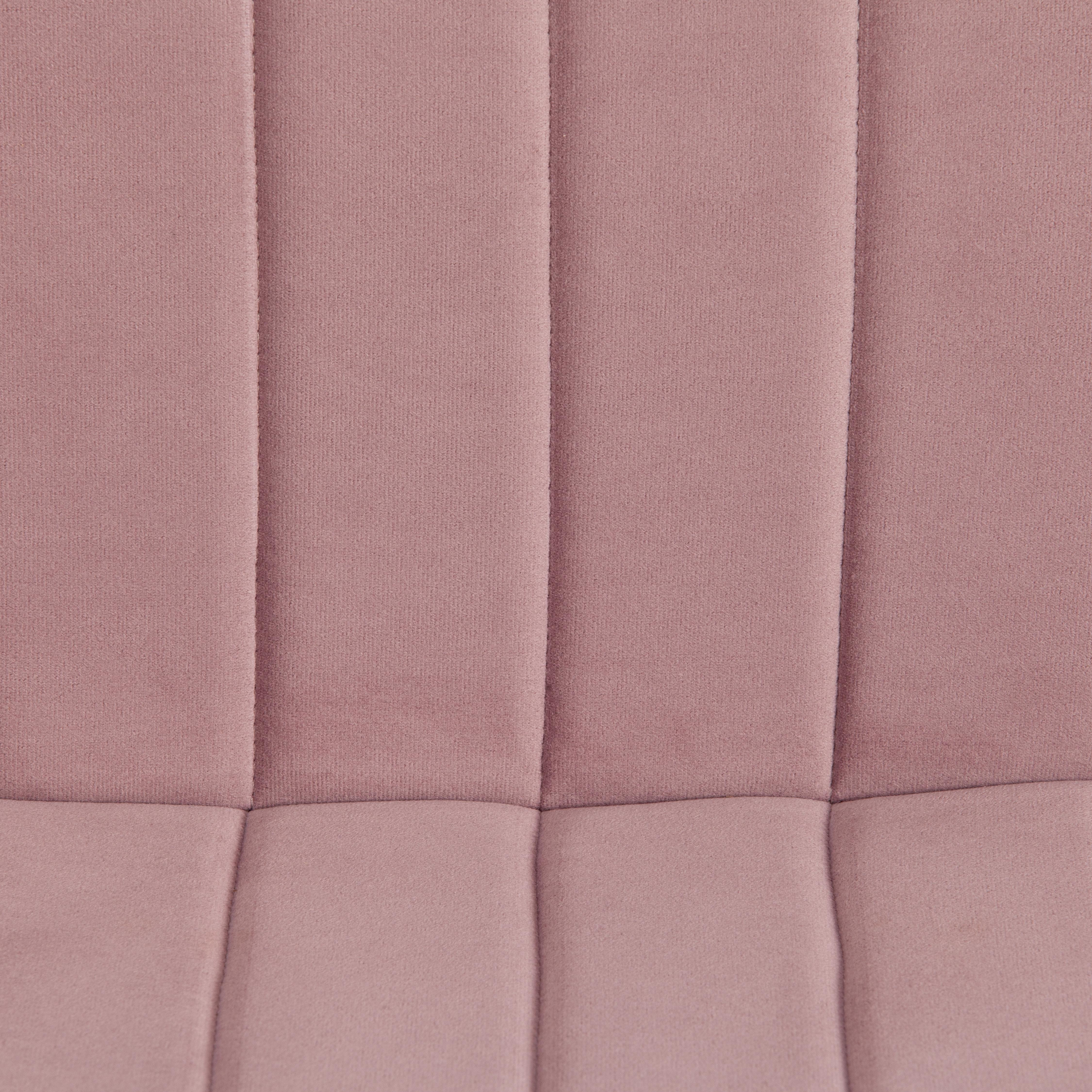 Стул ARC Велюр/металл , 46 х 52 х 88 см, пыльно-розовый/белый