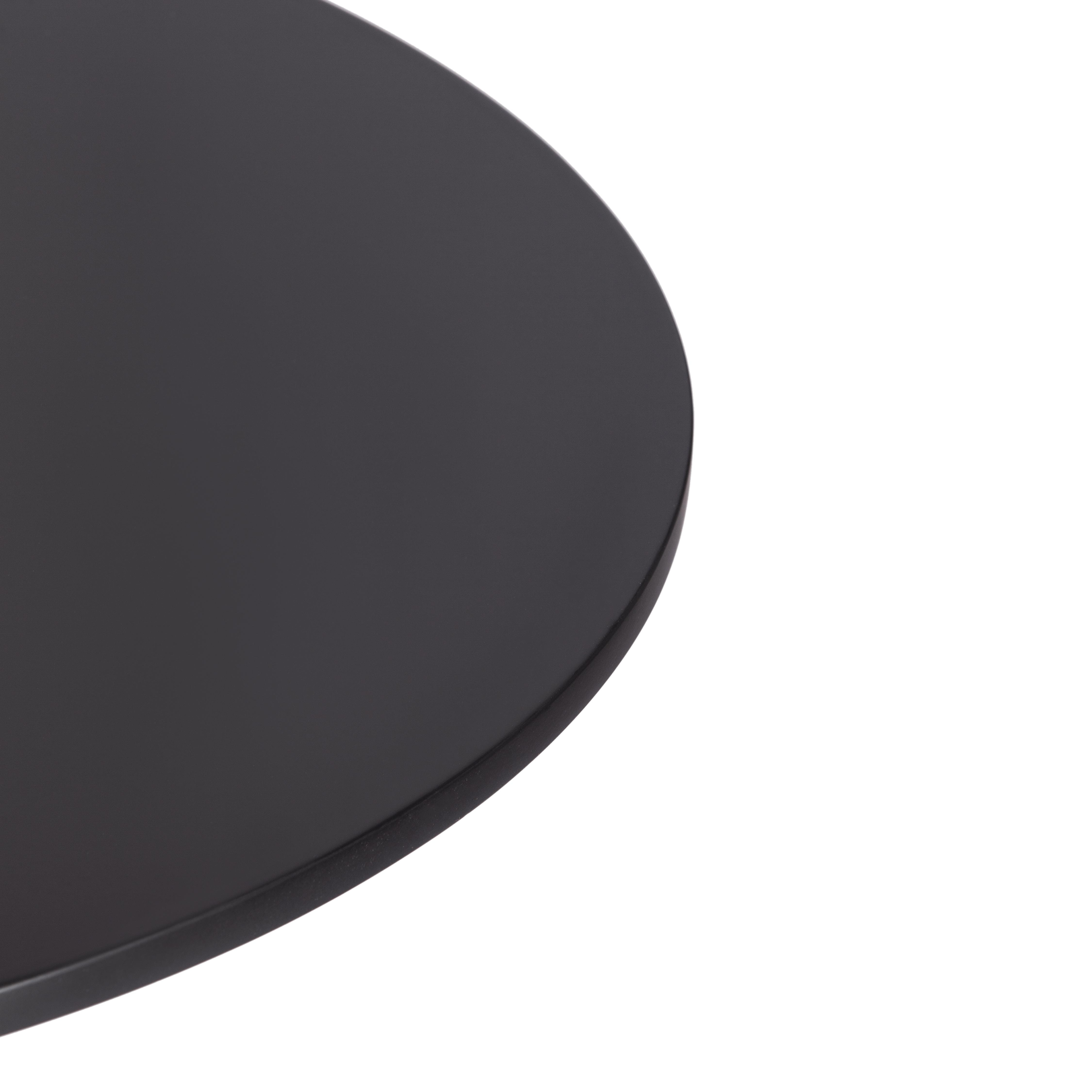 Стол TULIP 70 (mod. 46) металл / МДФ, 70 x 70 x 75 см, Black (черный)