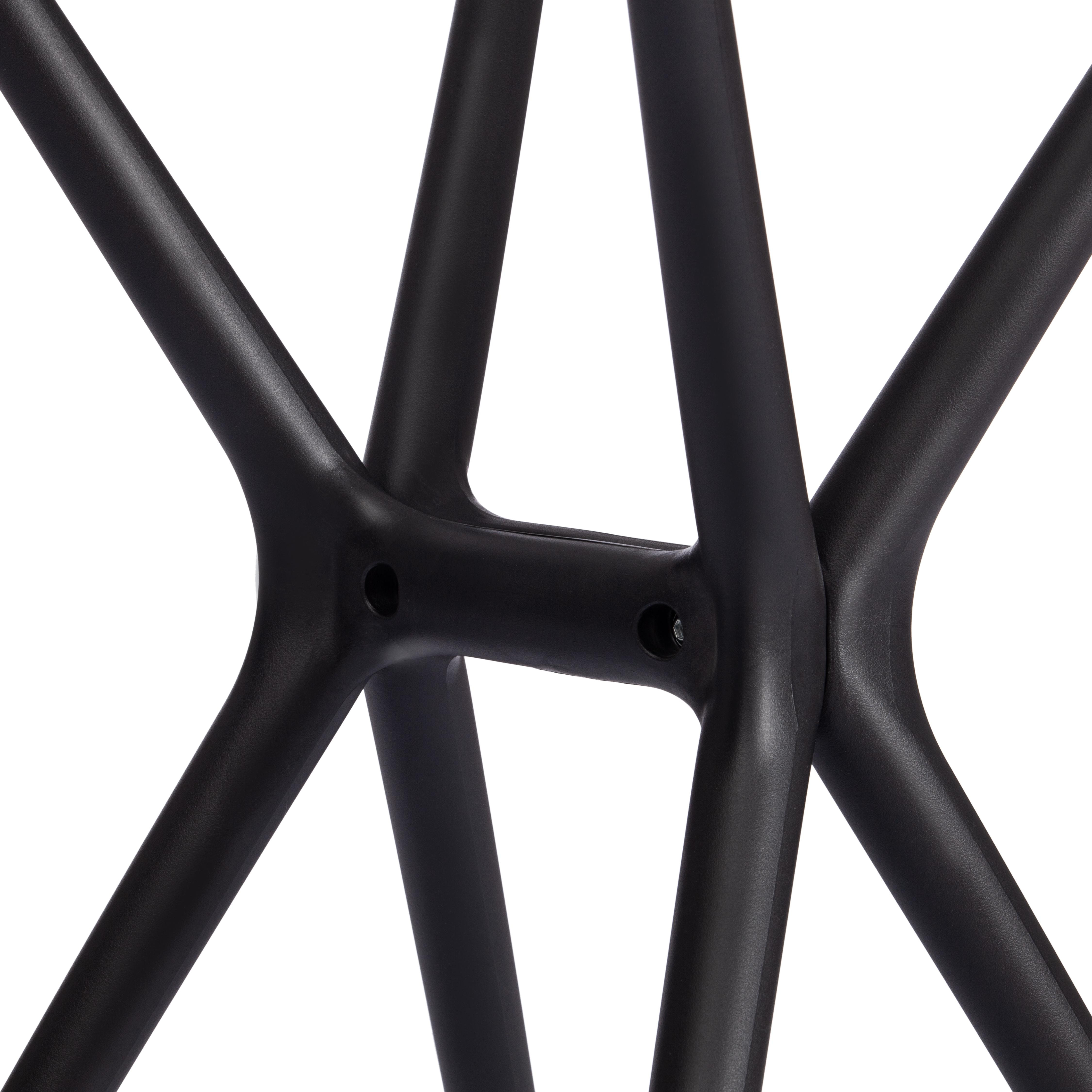 Стол PARNAVAZ (mod. 29) пластик/стекло,  60 x 60 x 70,5 см, Black (черный) 05