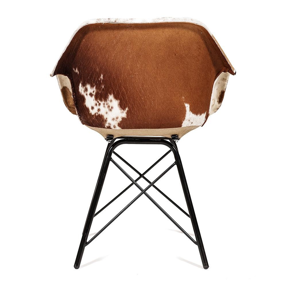 Кресло Secret De Maison EAMES RODEO ( mod. M-11998 ) металл/шкура буйвола, 62х50х81см, античная медь/коричневый